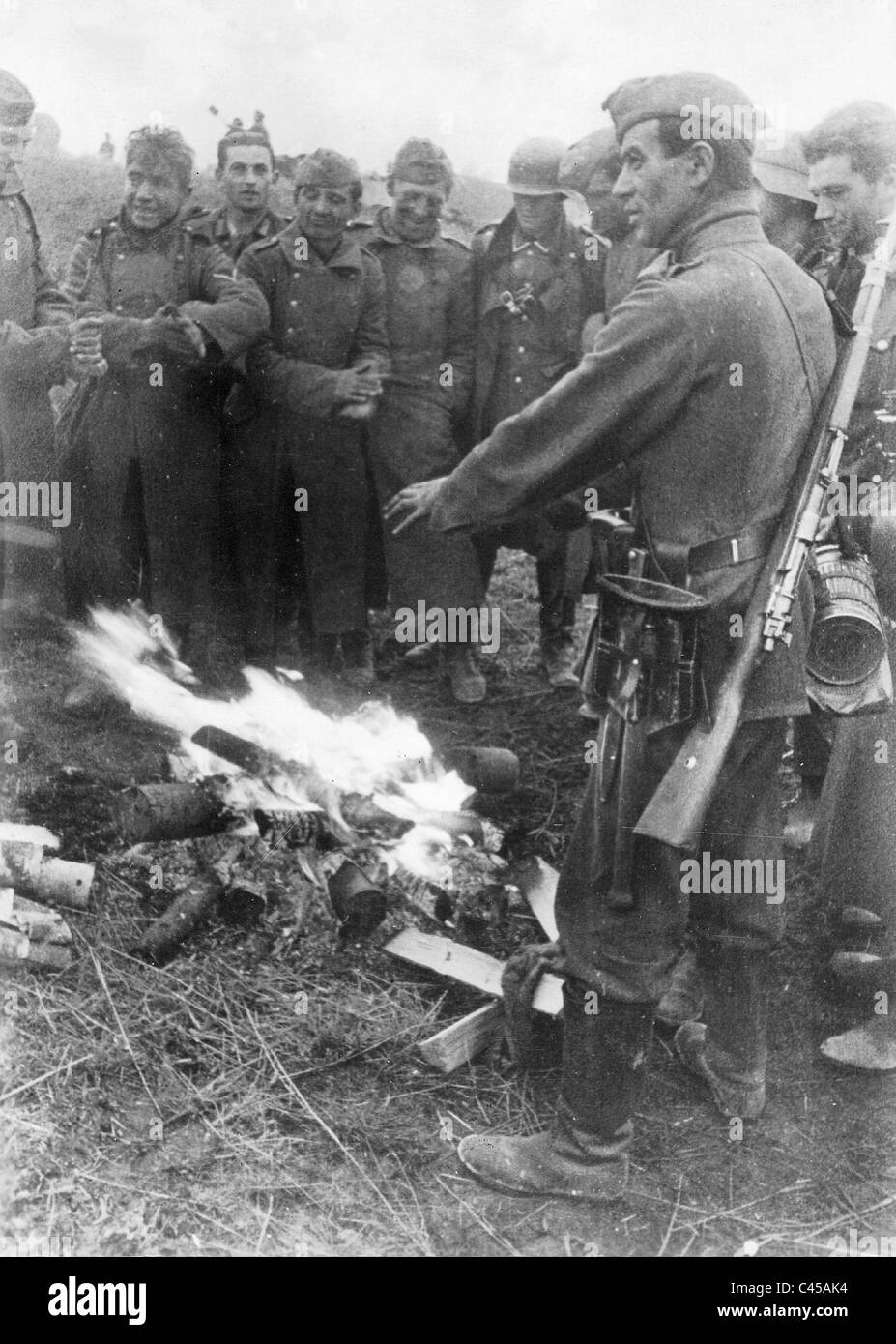 Deutsche Soldaten in der Mitte der Ostfront, 1941 Stockfoto