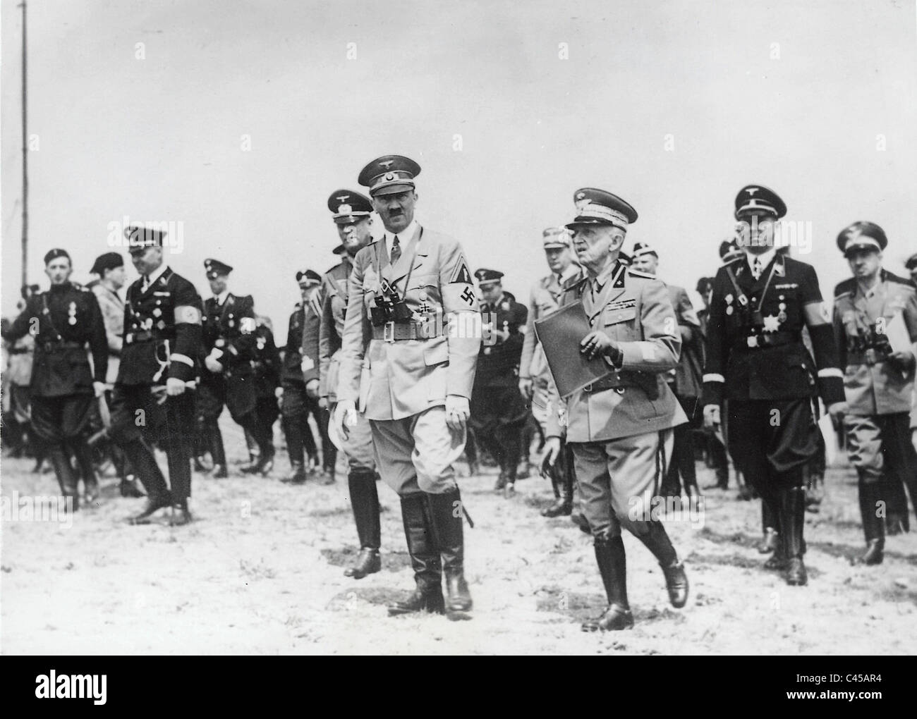 Hitler mit Victor Emmanuel, 1938 Stockfoto