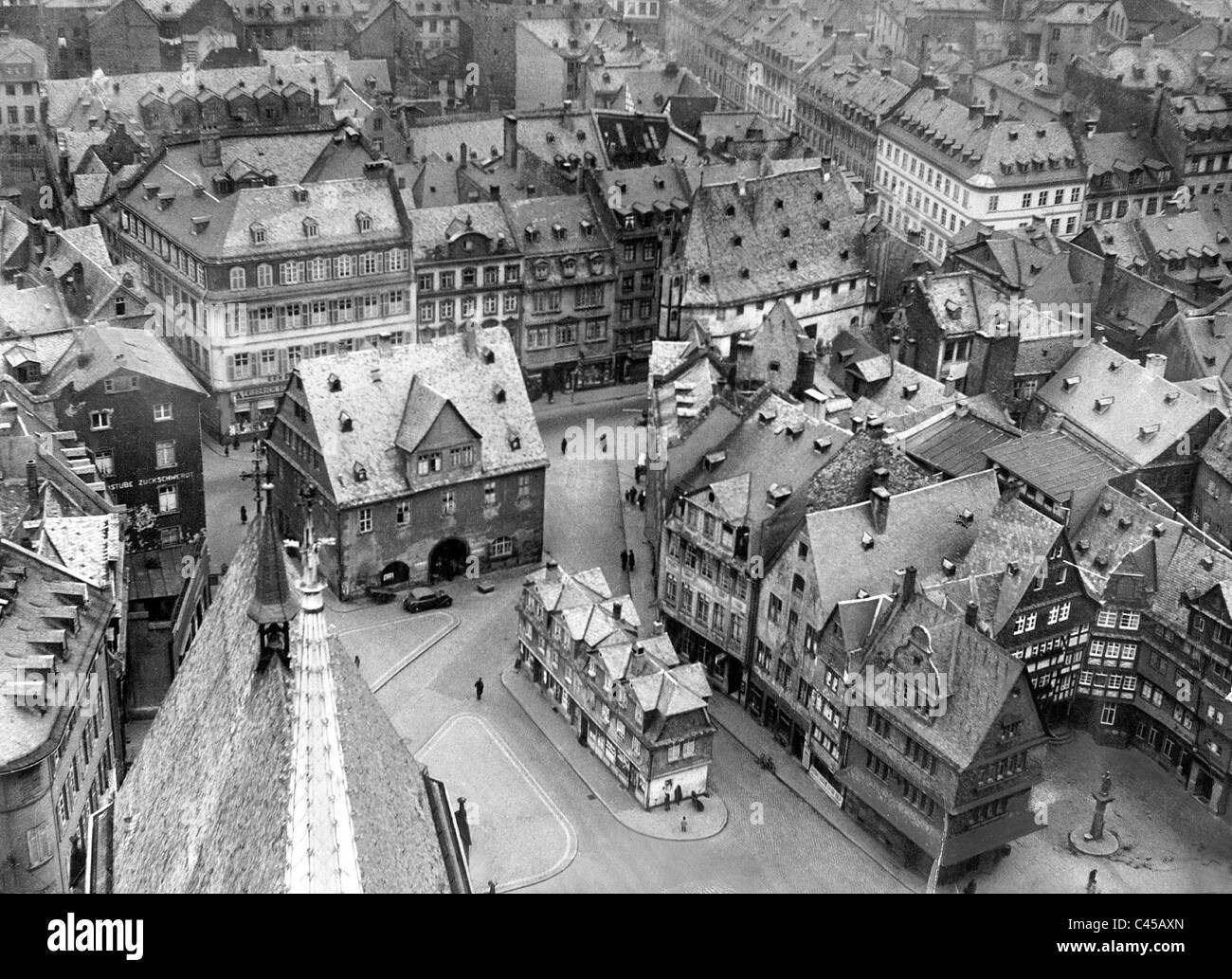 Zentrum von Frankfurt Am Main, 1936 Stockfoto