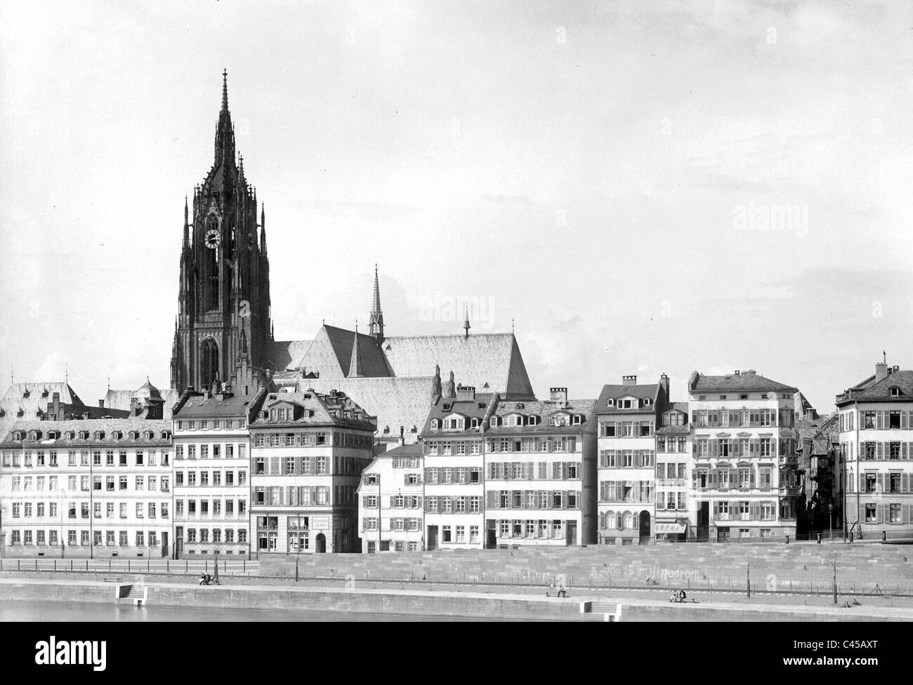 Zentrum von Frankfurt Am Main mit der Kathedrale Stockfoto