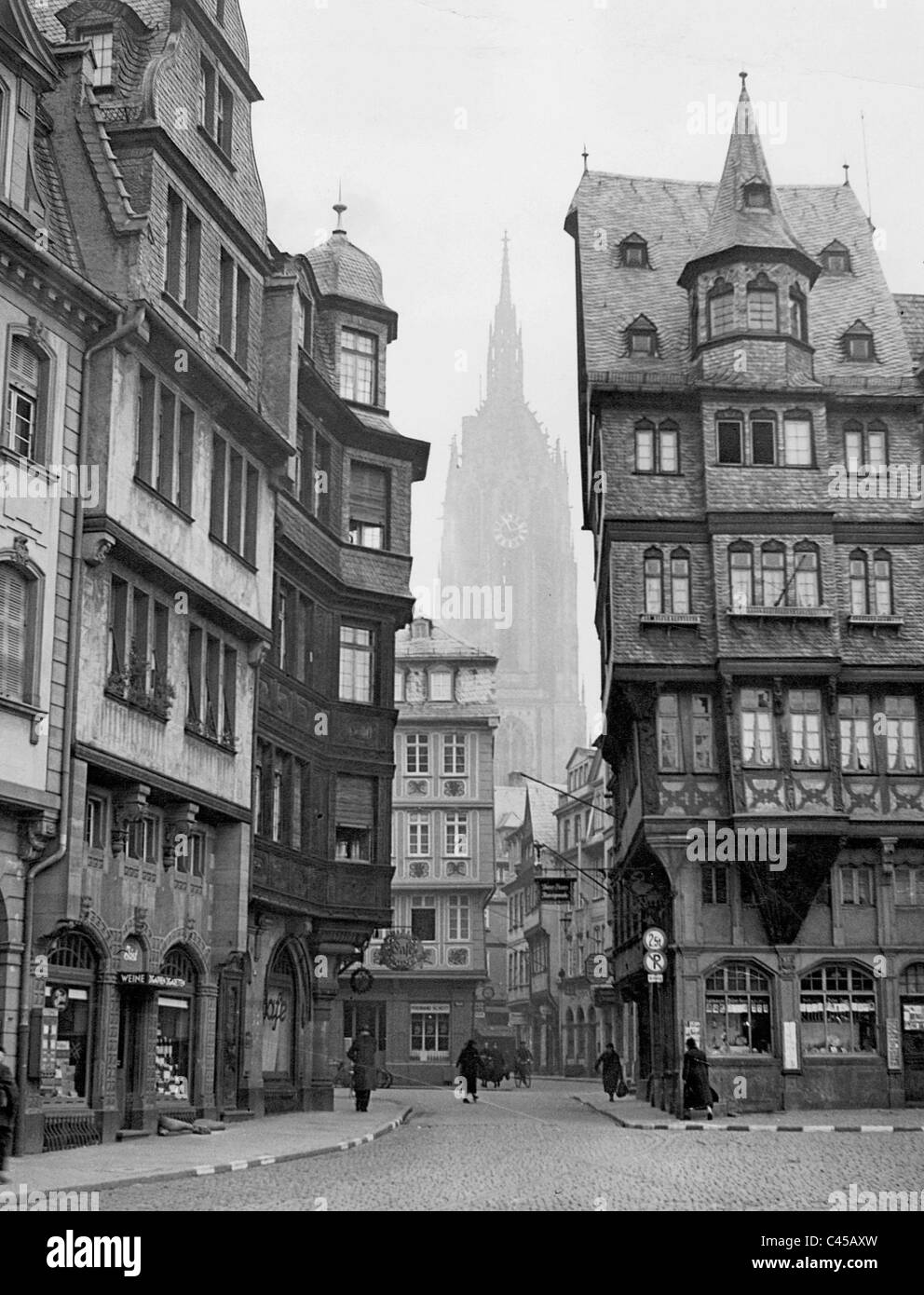 Am Roemerberg in Frankfurt Am Main, 1939 Stockfoto