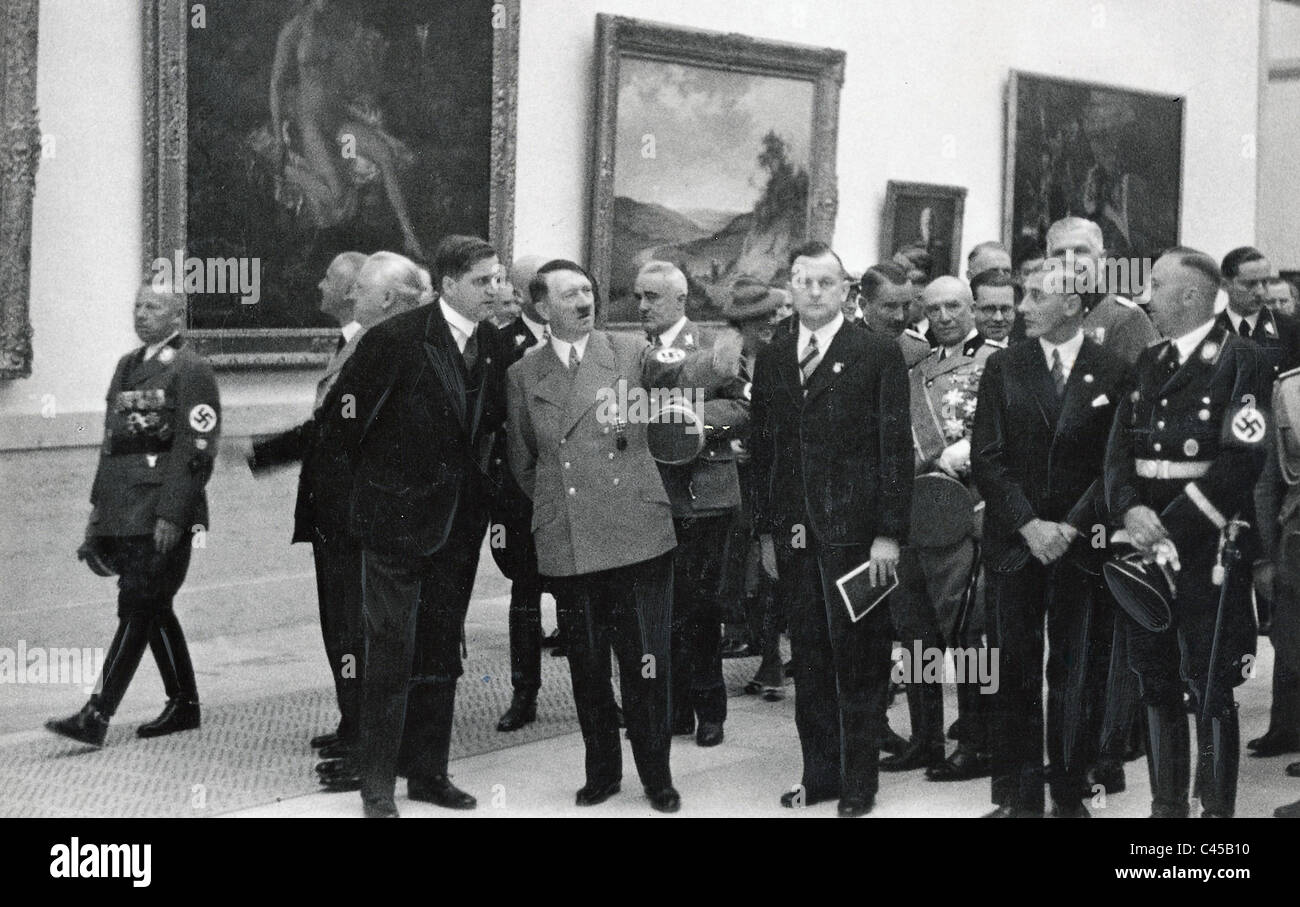 Hitler bei der Einweihung des Haus der Kunst, 1937 Stockfoto