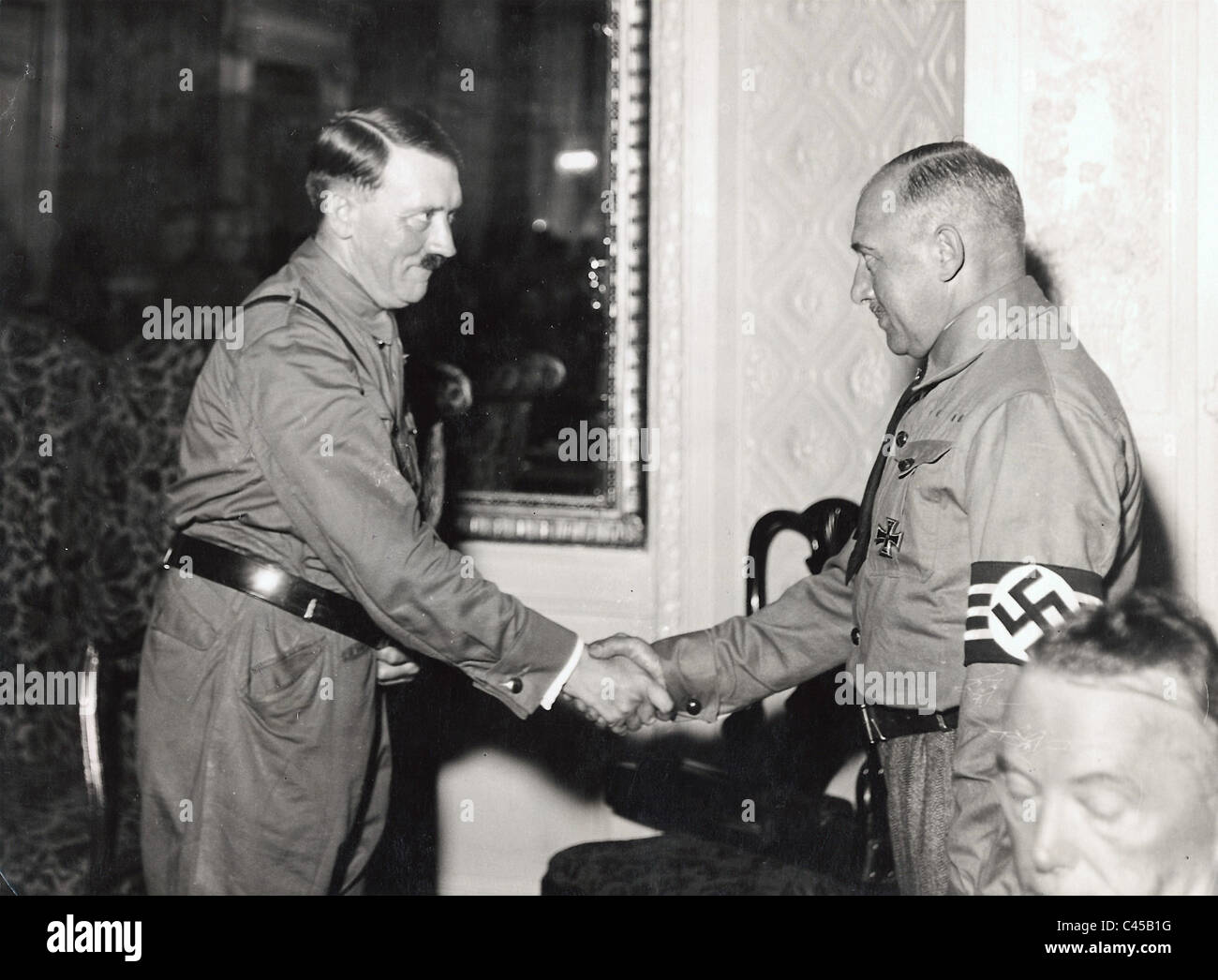 Hitler und Hierl, 1933 Stockfoto