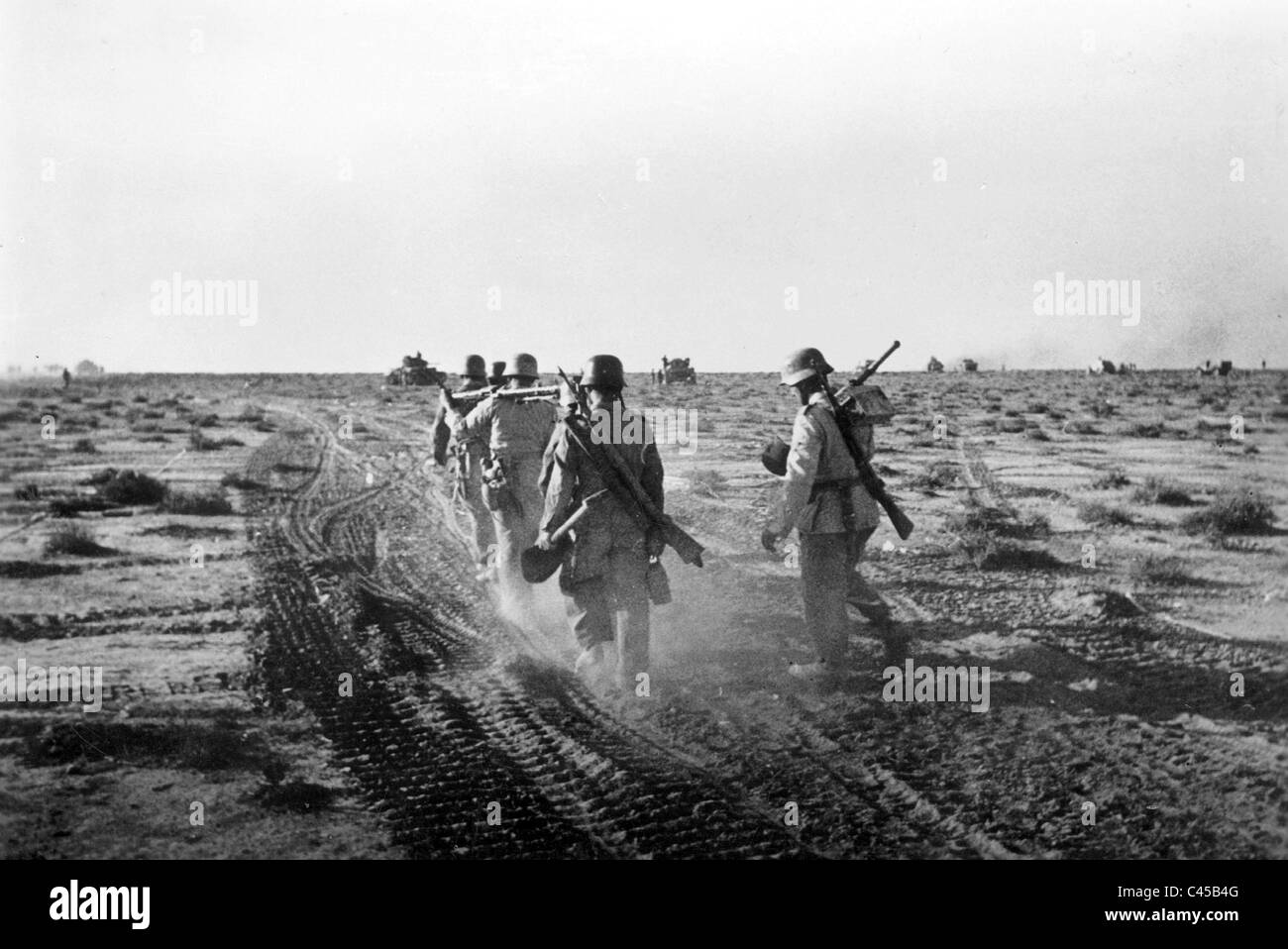 Nazi-deutschen Soldaten des Afrika-Korps, 1942 Stockfoto