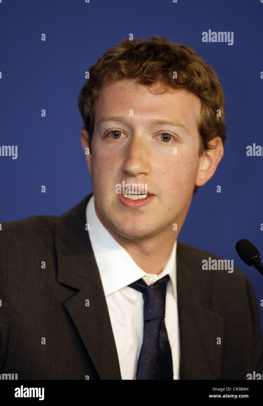 MARK ZUCKERBERG CEO & CO-Gründer von FACEBOOK 26. Mai 2011 internationale MEDIA CENTRE DEAUVILLE Frankreich Stockfoto