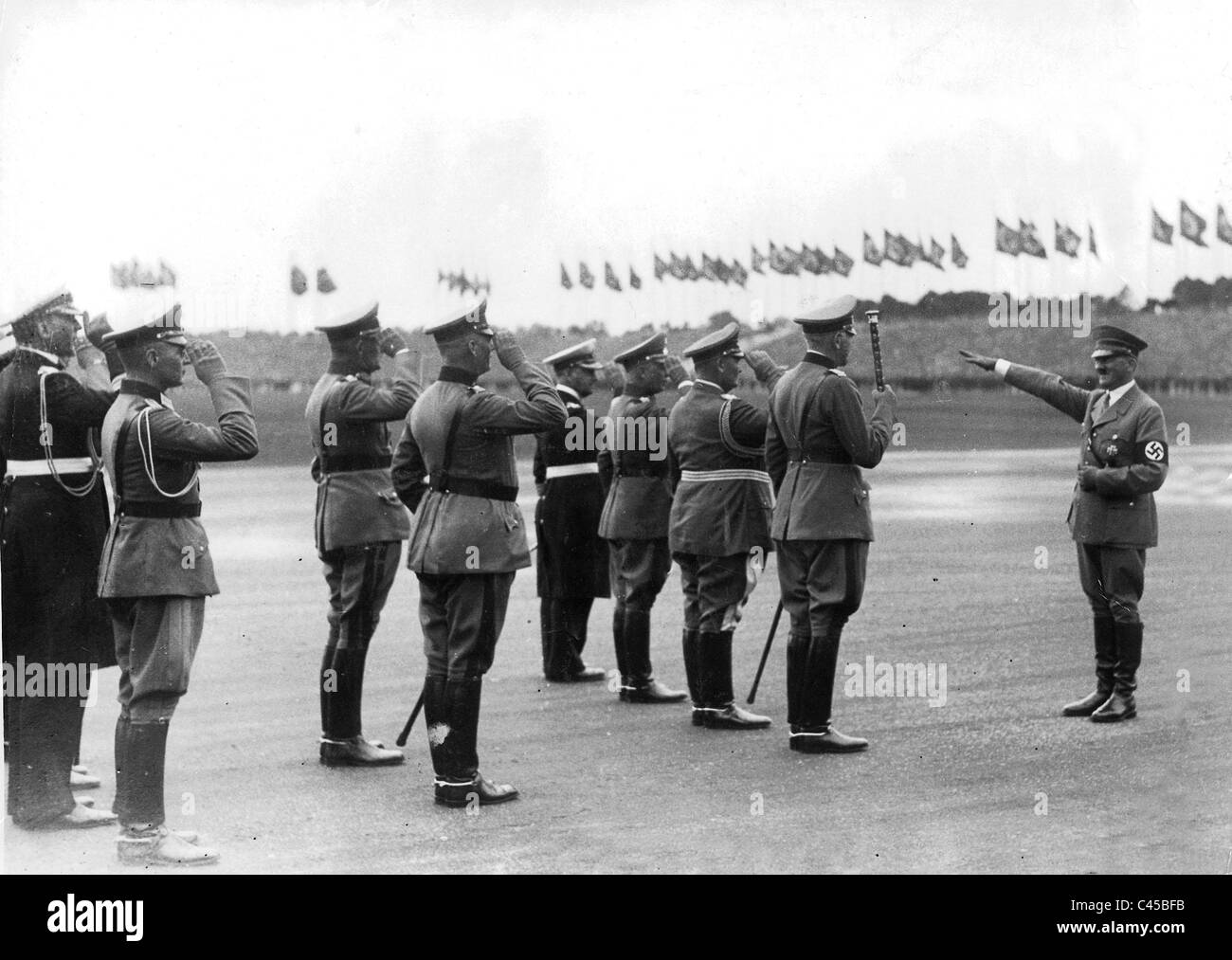 Tag der Streitkräfte bei der Nürnberger Kundgebung in Nürnberg, 1936 Stockfoto