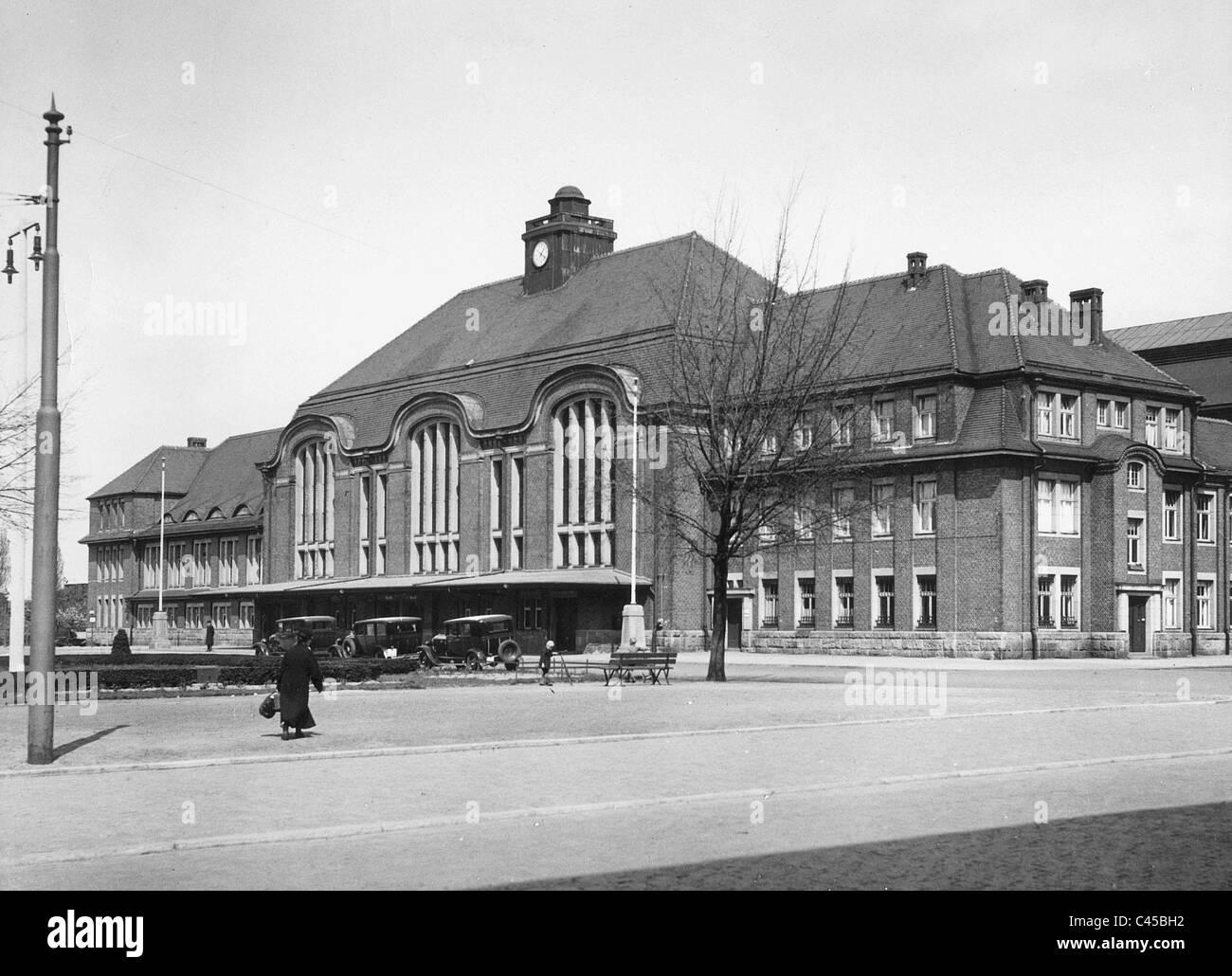 Bahnhof in Bremerhaven, 1935 Stockfoto