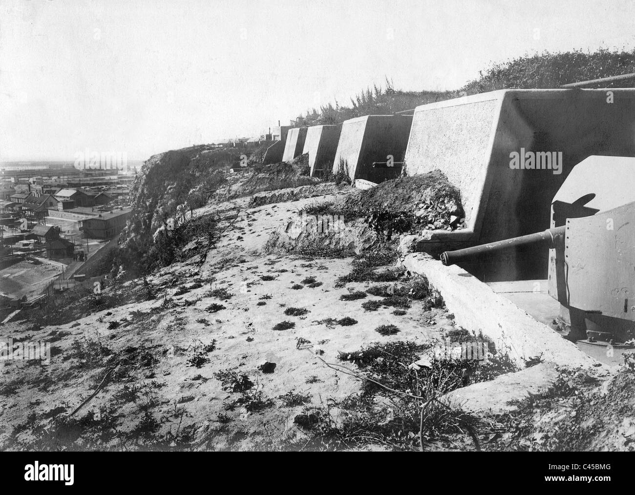 Befestigungen auf Helgoland, 1919 Stockfoto