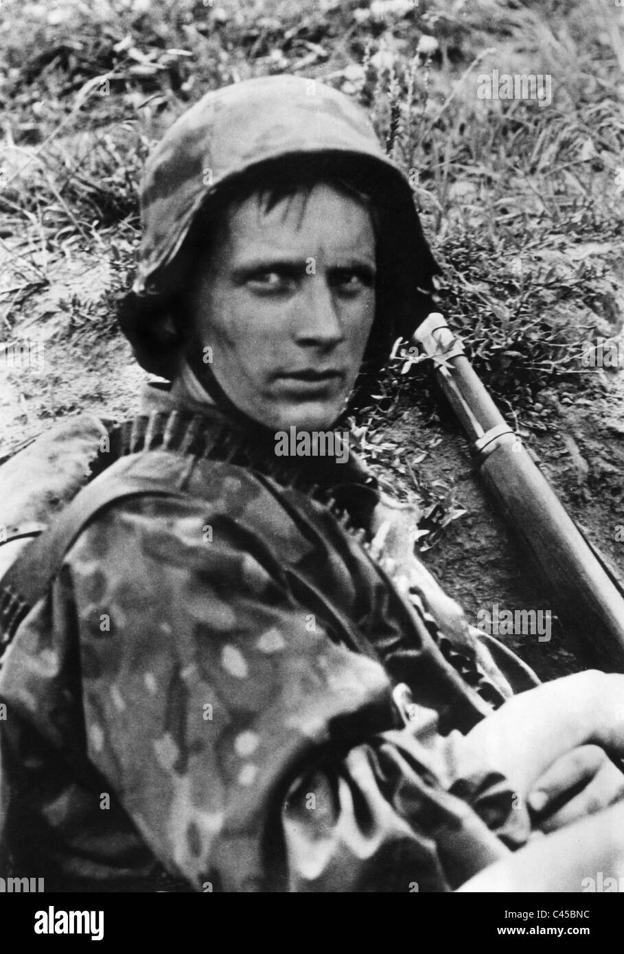 Soldaten der Waffen-SS ruht an der Ostfront, 1941 Stockfoto