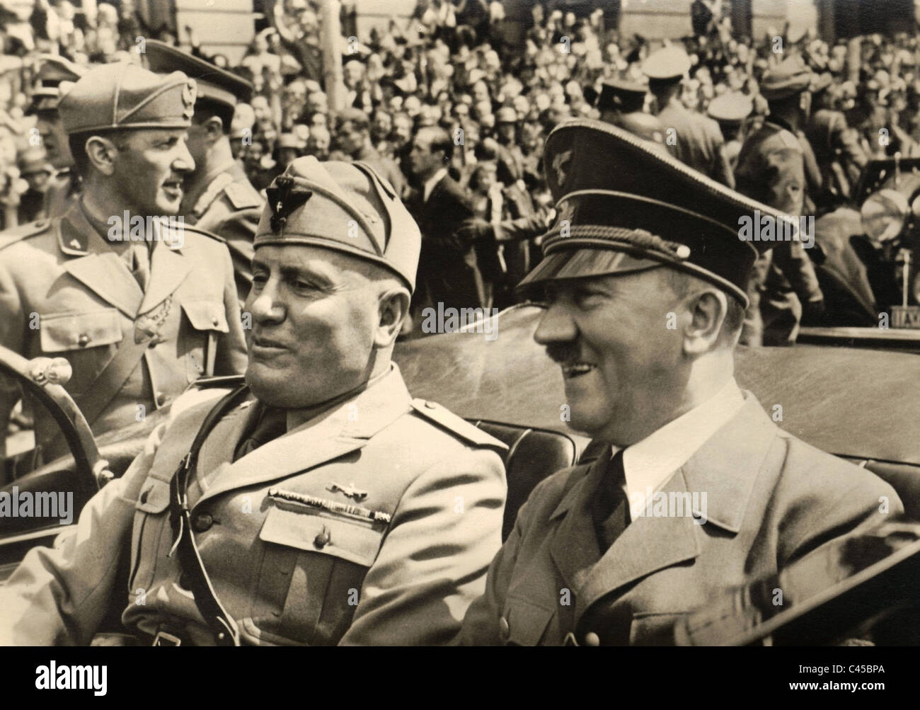 Hitler und Mussolini, 1940 Stockfoto