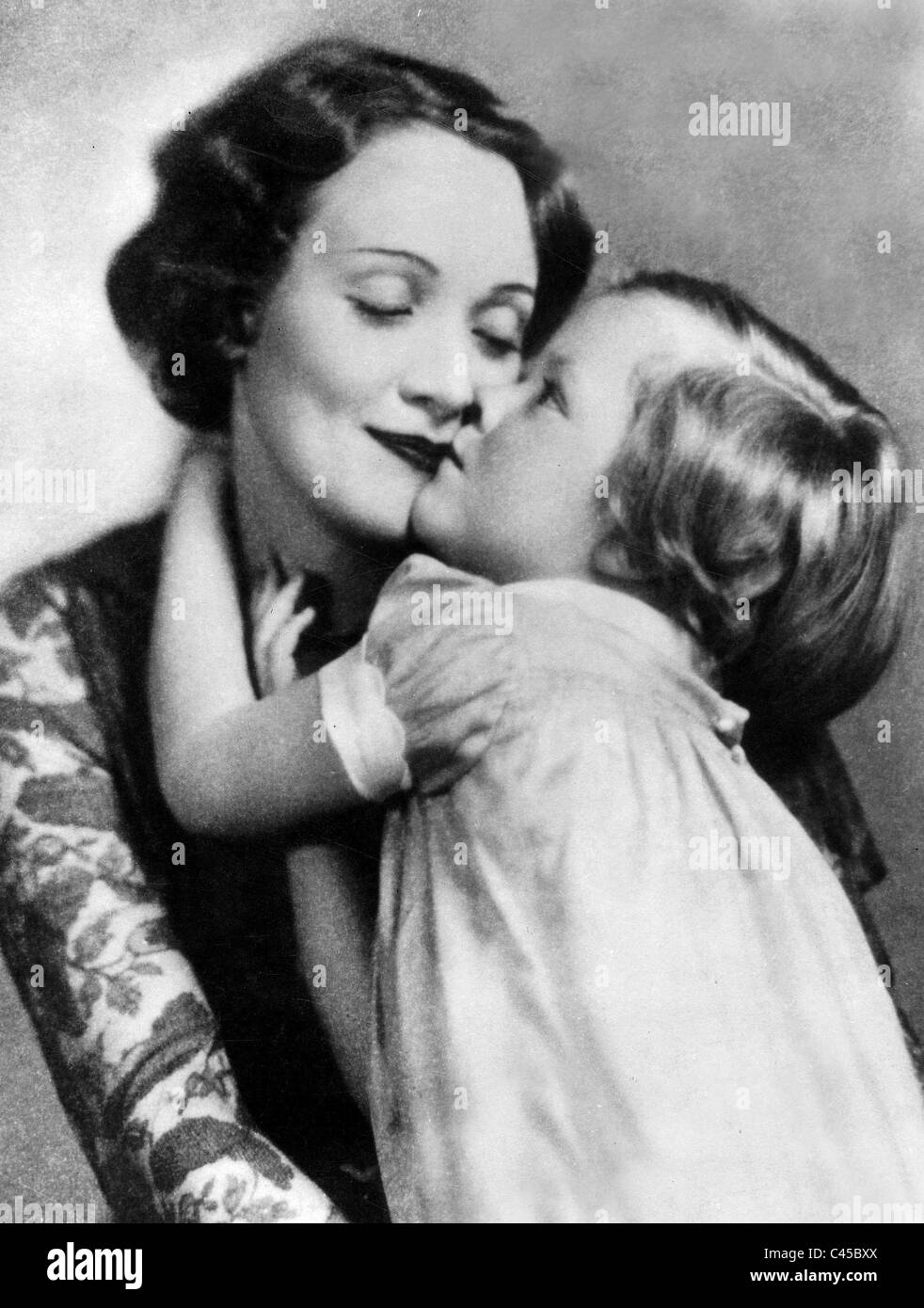 Marlene Dietrich und ihre Tochter Maria Sieber (1931) Stockfoto