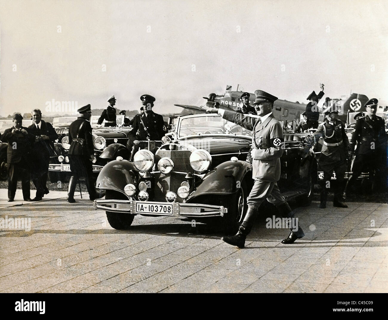 Adolf Hitler in Nürnberg, 1938 Stockfoto