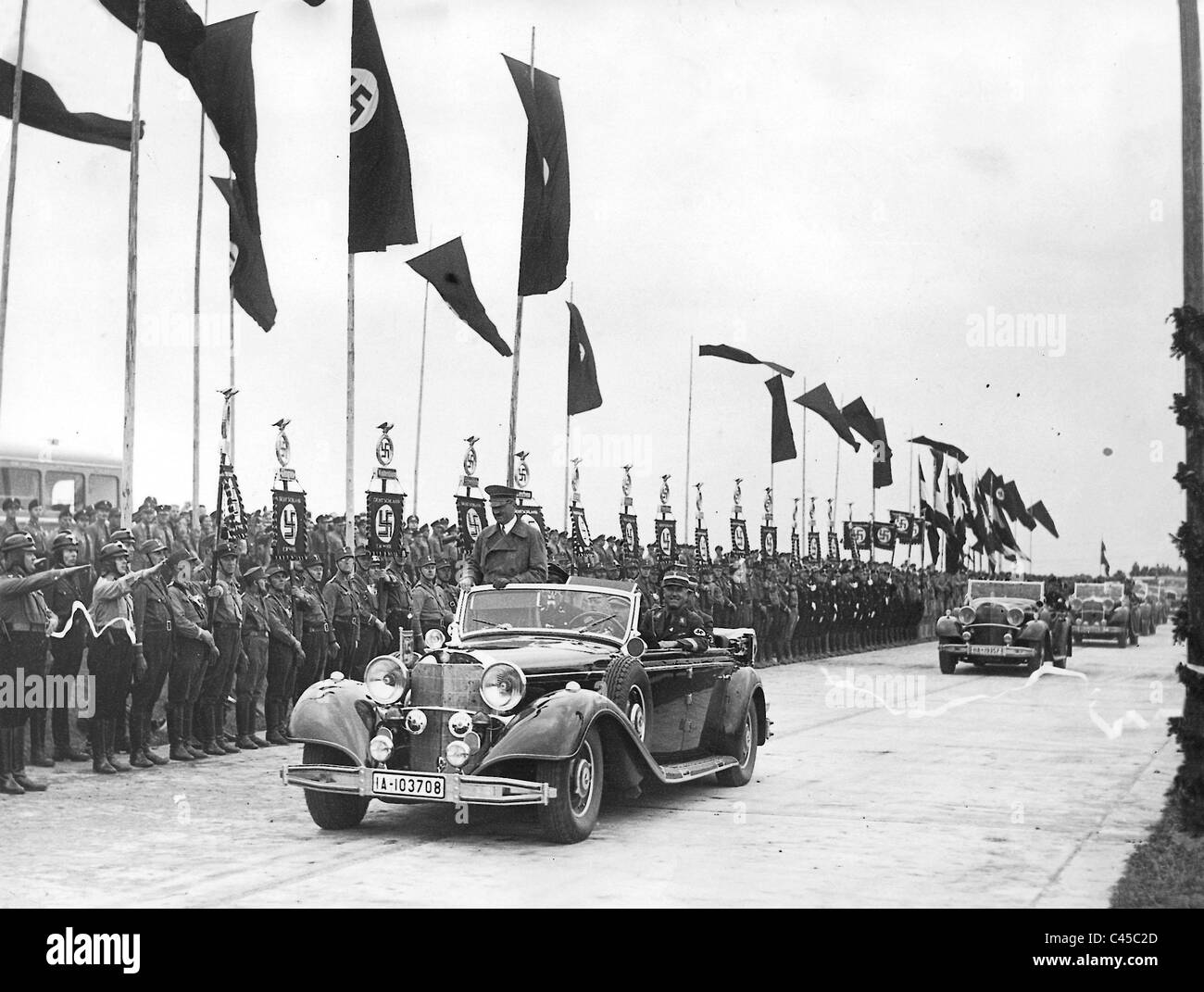 Eröffnung der Autobahn im Jahr 1939 Stockfoto