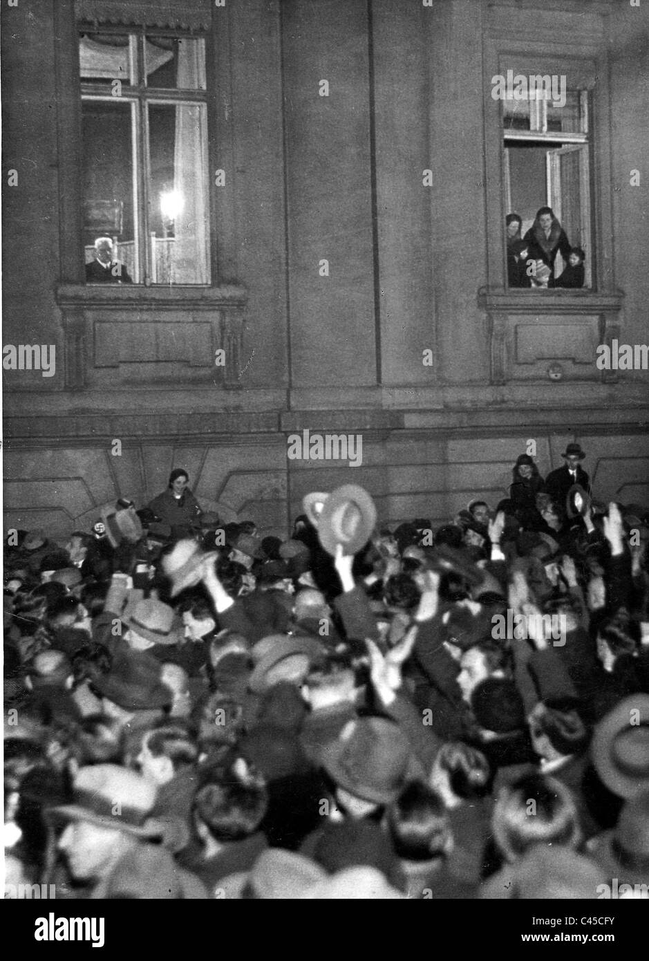Paul von Hindenburg 30.1.1933 Stockfoto