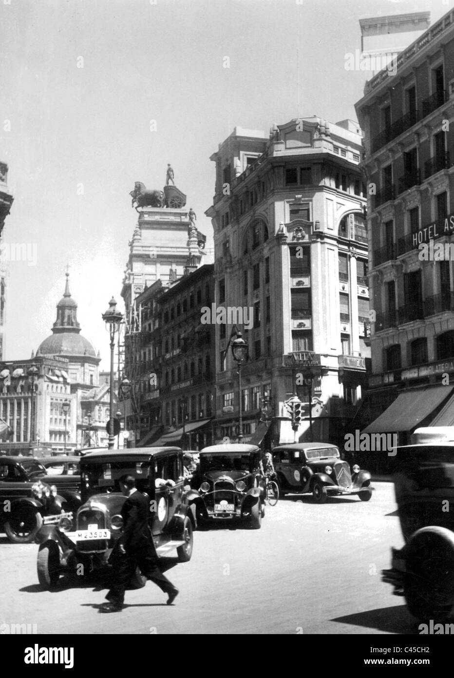 Madrid nach dem Bürgerkrieg, 1939 Stockfoto