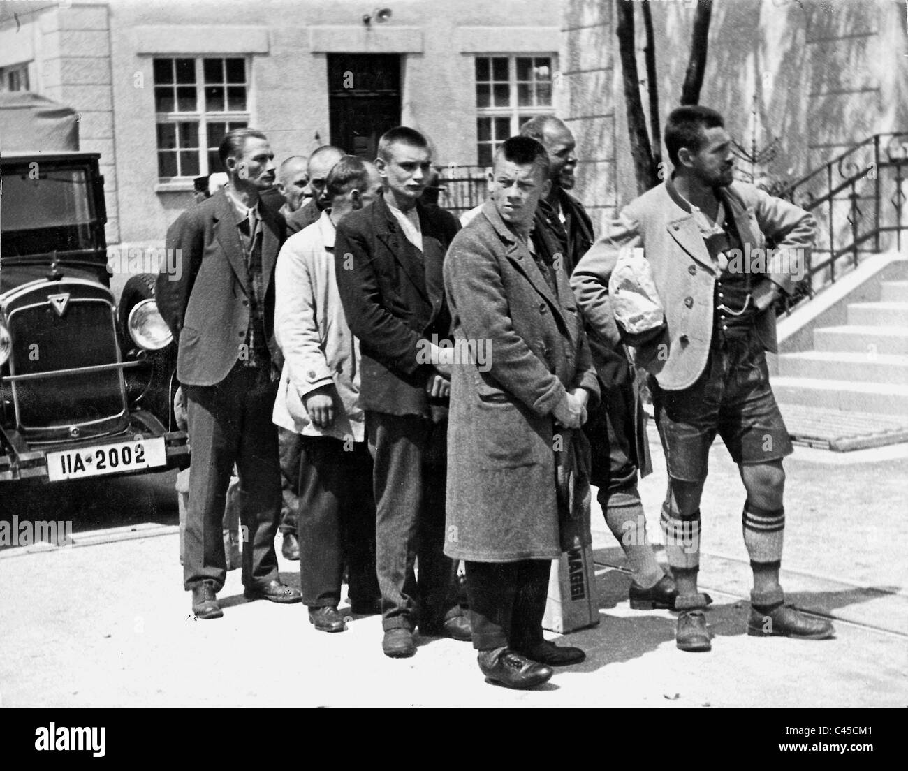 Politische Häftlinge in das KZ Dachau, 1933 Stockfoto