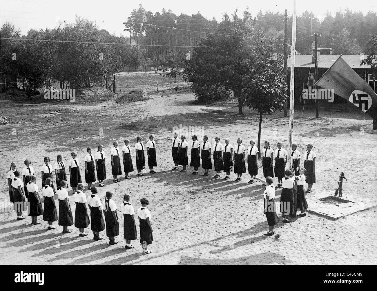 Liga der deutschen Mädchen an Land Jahr, 1934 Stockfoto