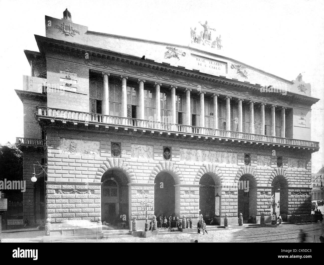Teatro di San Carlo in Neapel Stockfoto