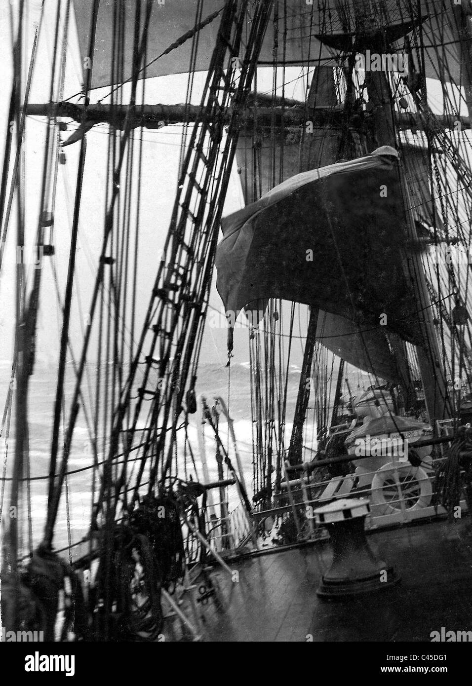 Segelschiff im Sturm am Kap Horn, 1910 Stockfoto
