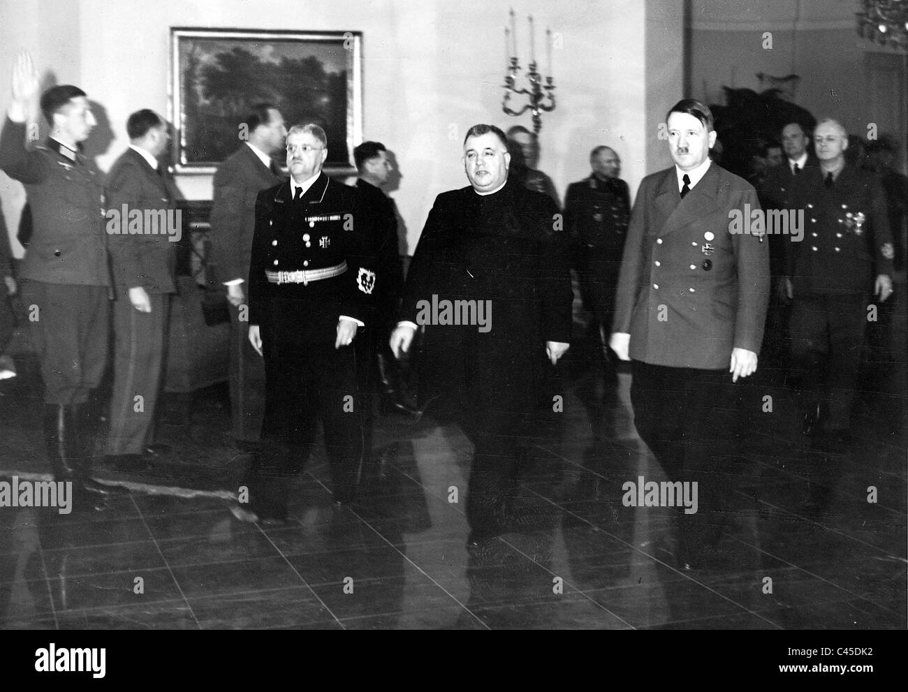 Hitler, Tiso, Meissner Stockfoto