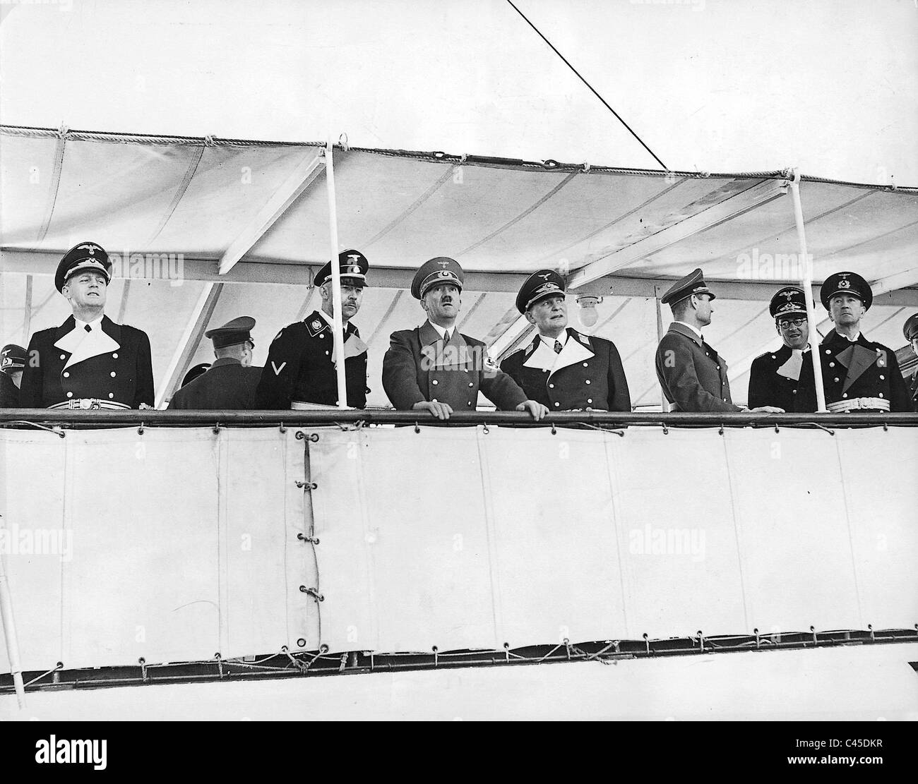Start der "Bismarck" Stockfoto