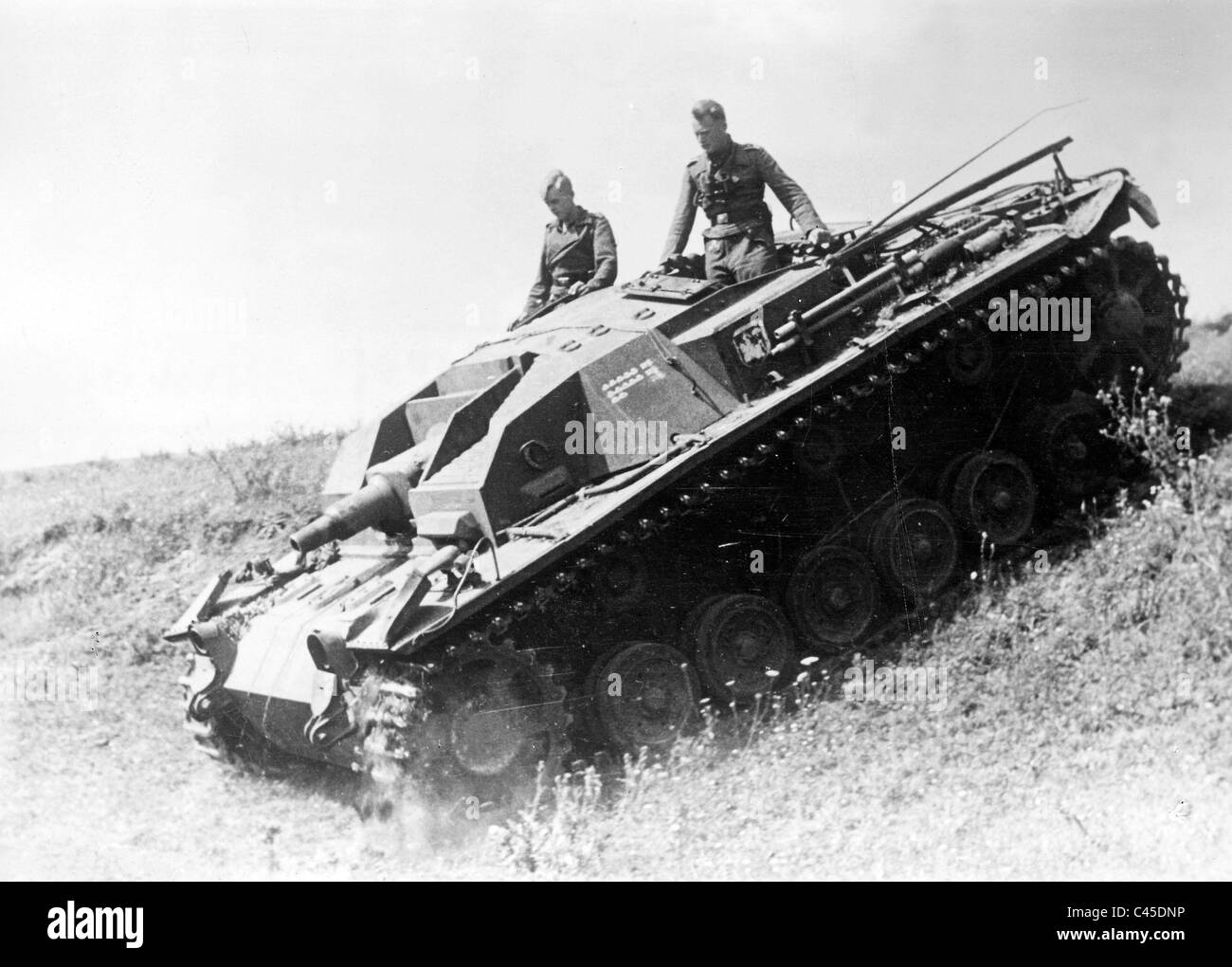 Deutsche StuG III mit 7,5 cm L24-Geschütz Stockfoto