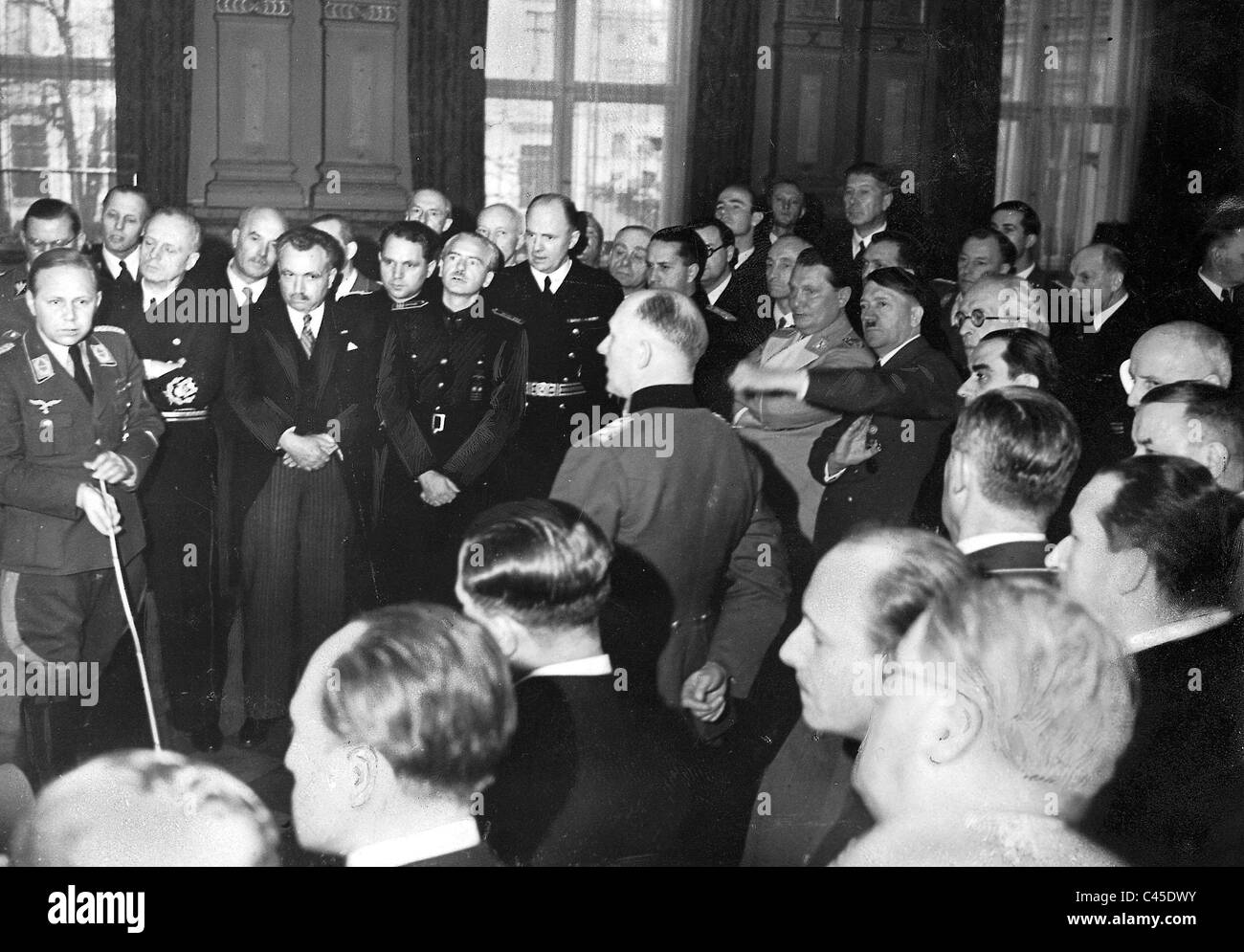 Empfang von Botschaftern und Ministern in der Reichskanzlei Stockfoto