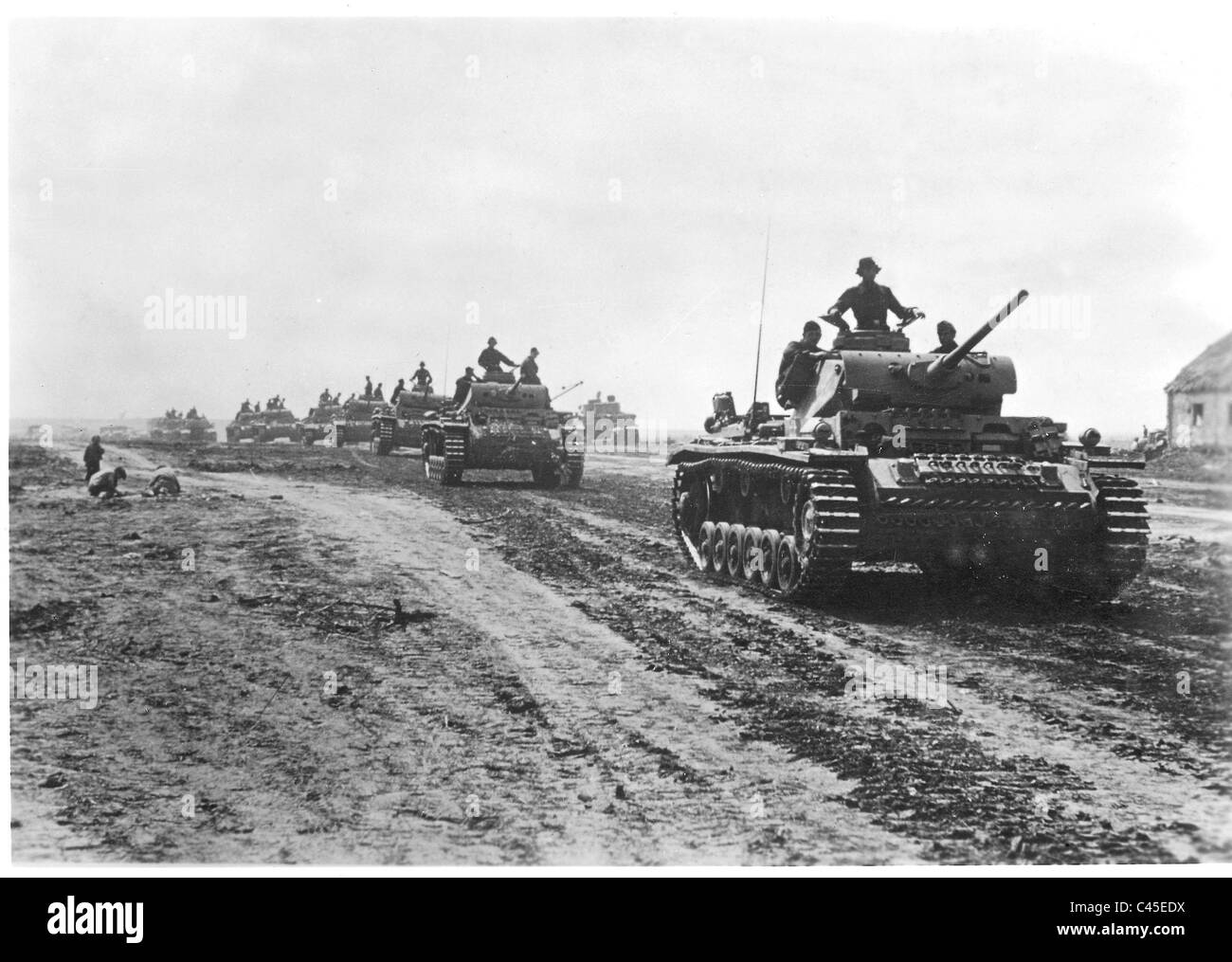 Deutsche Panzer III in der Panzerschlacht von Kursk 1943 Stockfoto