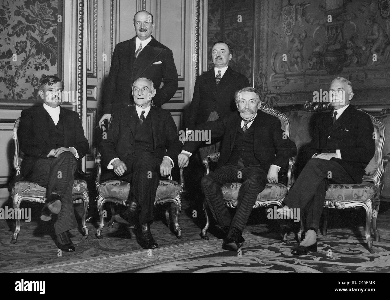 Anglo-französischen Handelsverhandlungen, 1931 Stockfoto