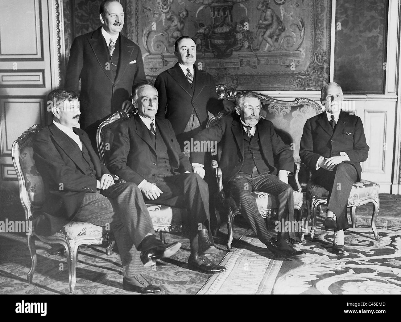 Anglo-französischen Handelsverhandlungen, 1931 Stockfoto