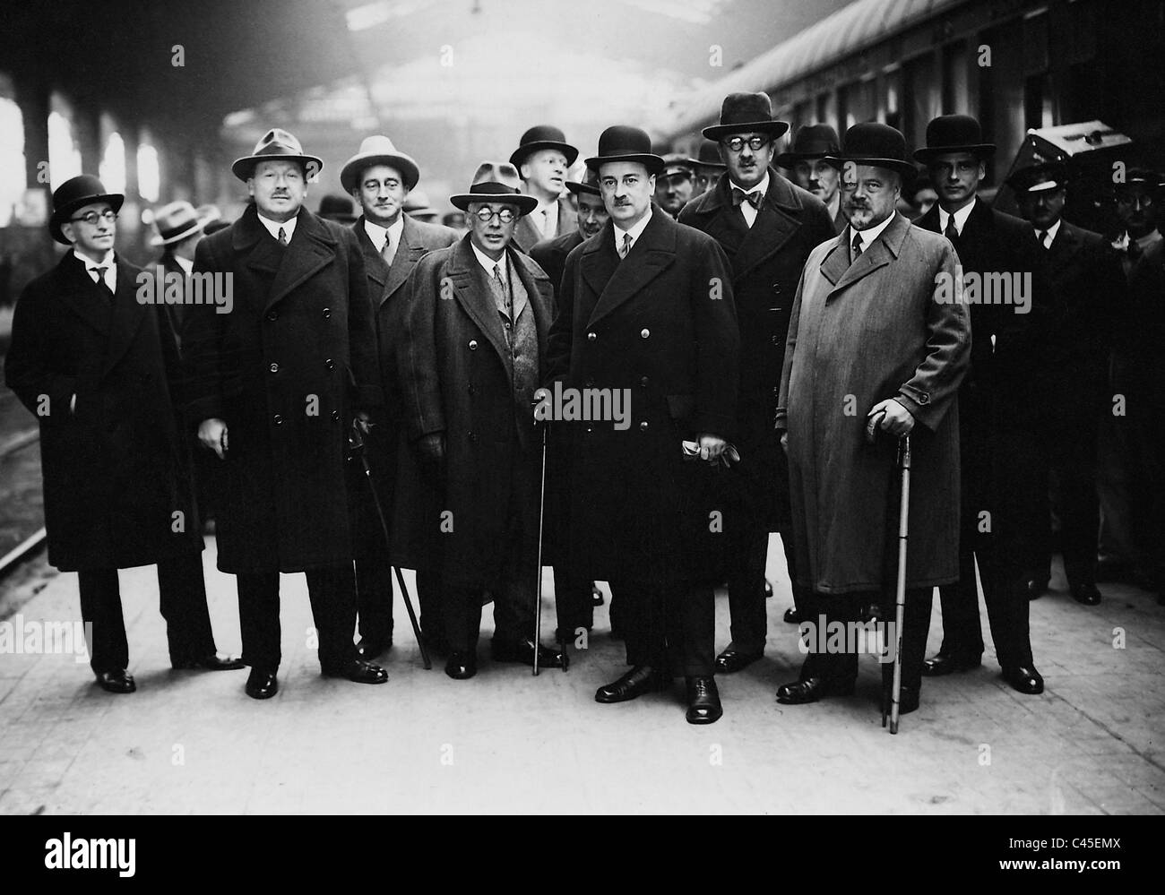 Tagung der Deutsch-französische Kommission für wirtschaftliche Zusammenarbeit, 1931 Stockfoto