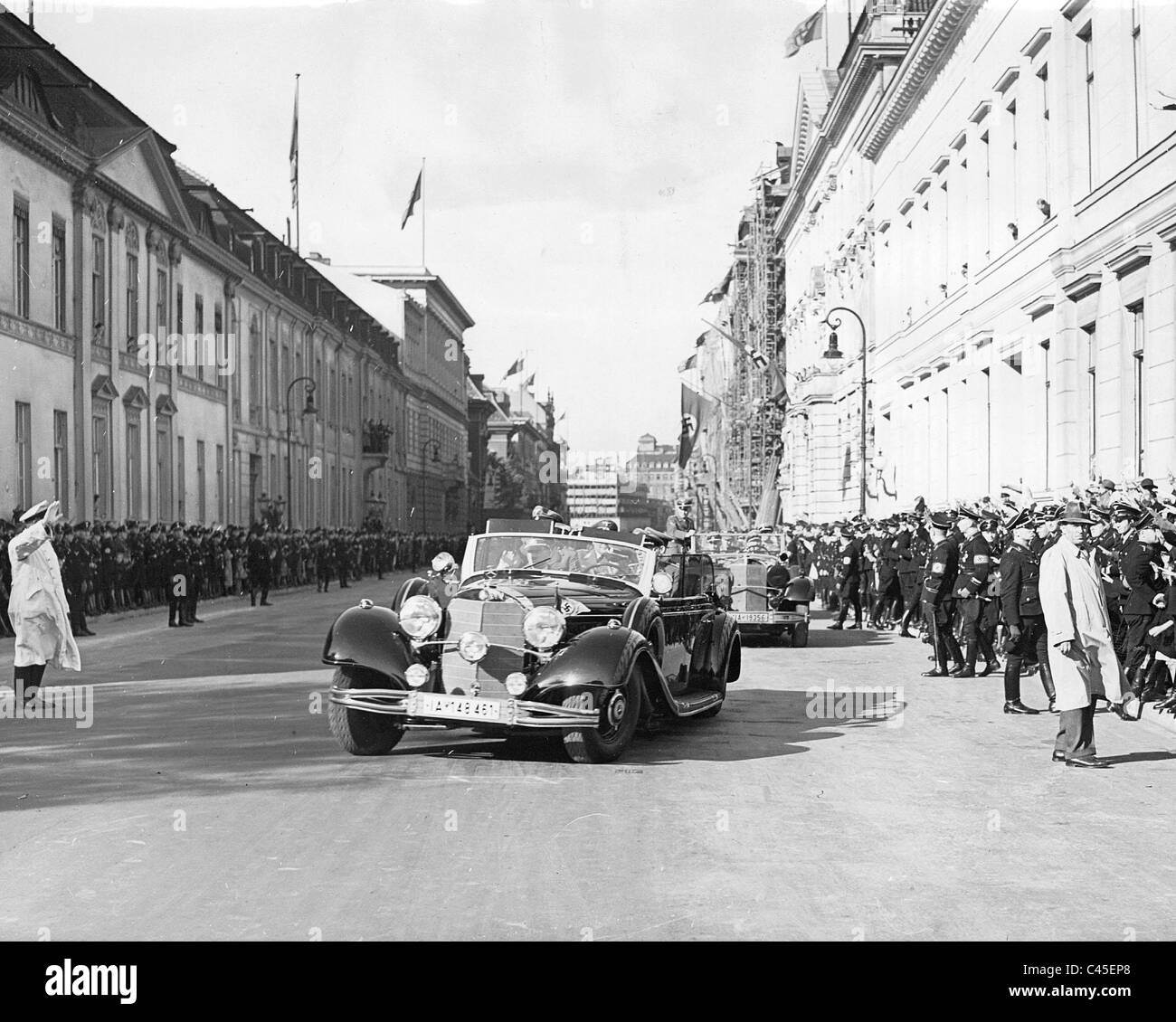 Befahren von Adolf Hitler in den Reichstag 10.06.1939 Stockfoto