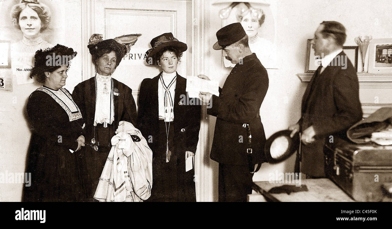 Frauenbewegung in London Stockfoto