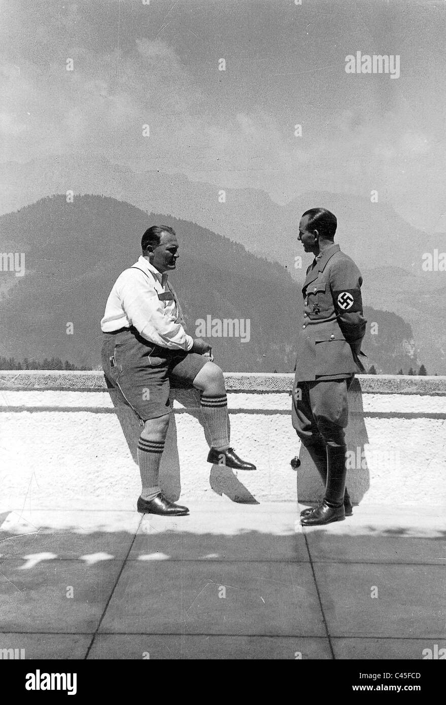 Hermann Göring mit Otto Dietrich Stockfoto