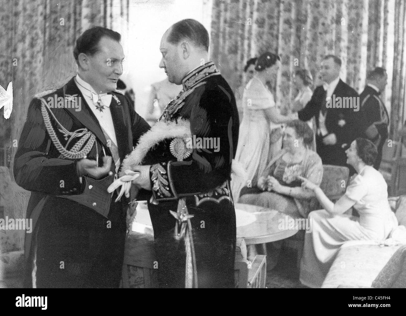 Hermann Göring und den polnischen Botschafter Josef Lipski
