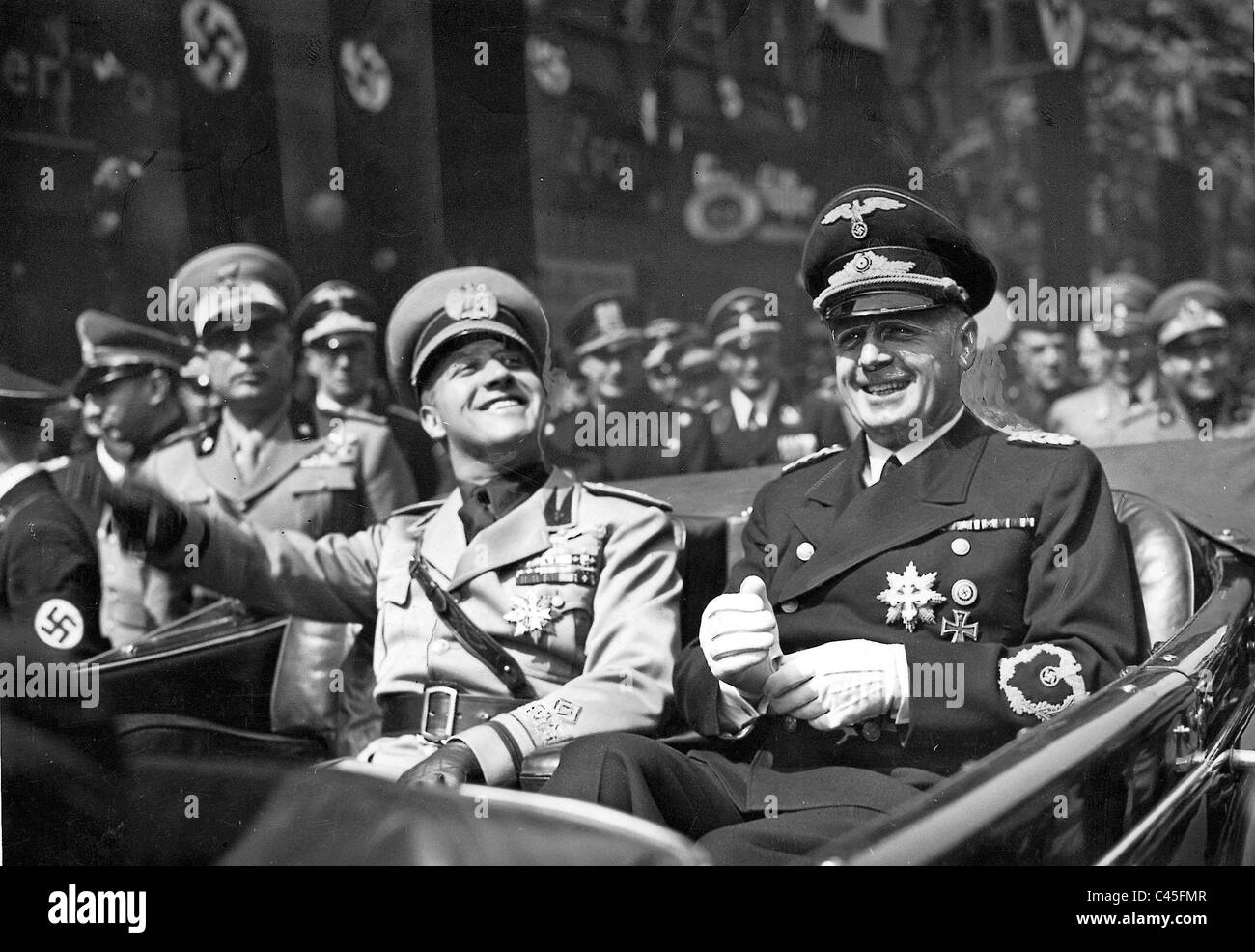 Joachim von Ribbentrop mit Graf Galeazzo Ciano, 1939 Stockfoto