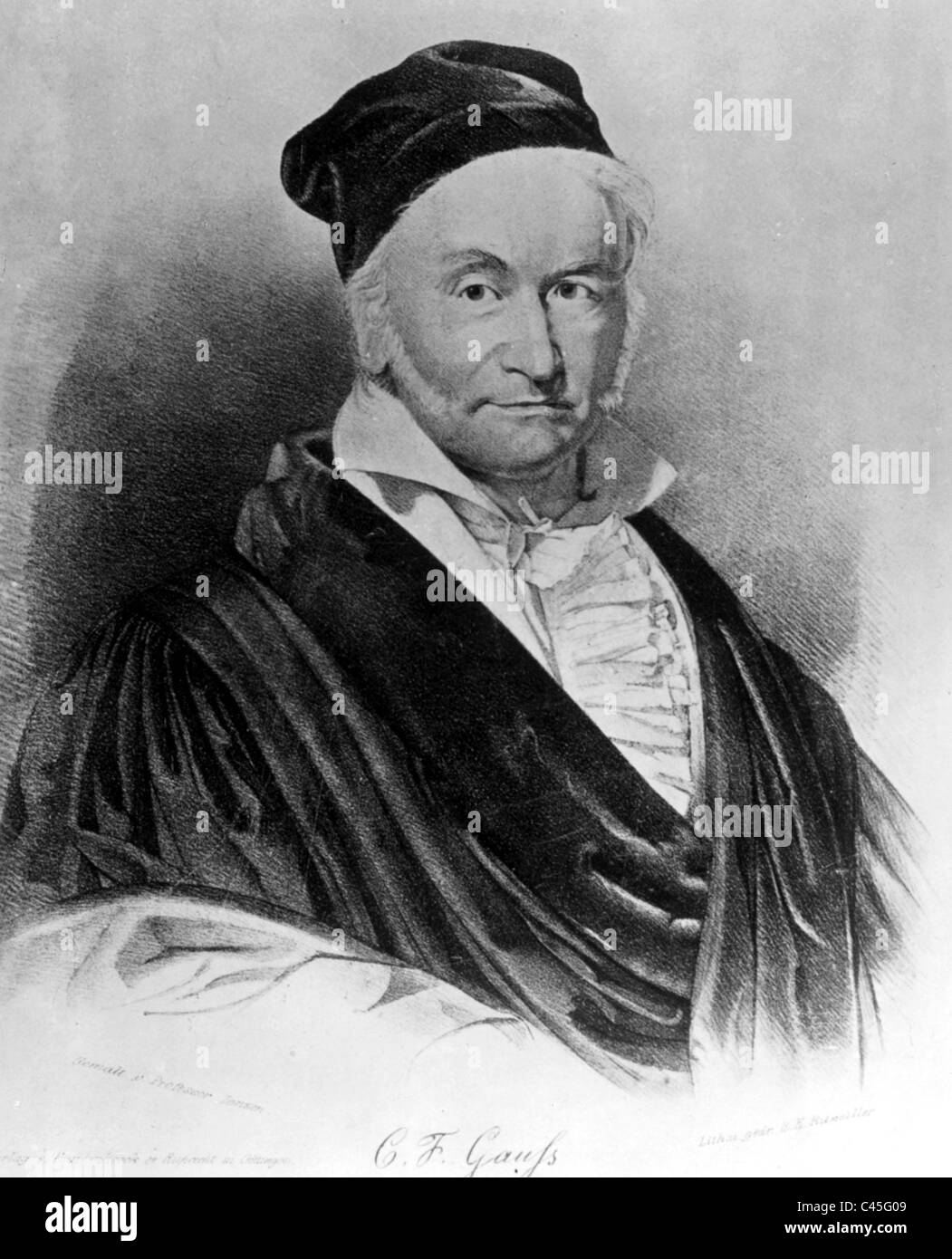 Carl Friedrich GauÃ? Stockfoto