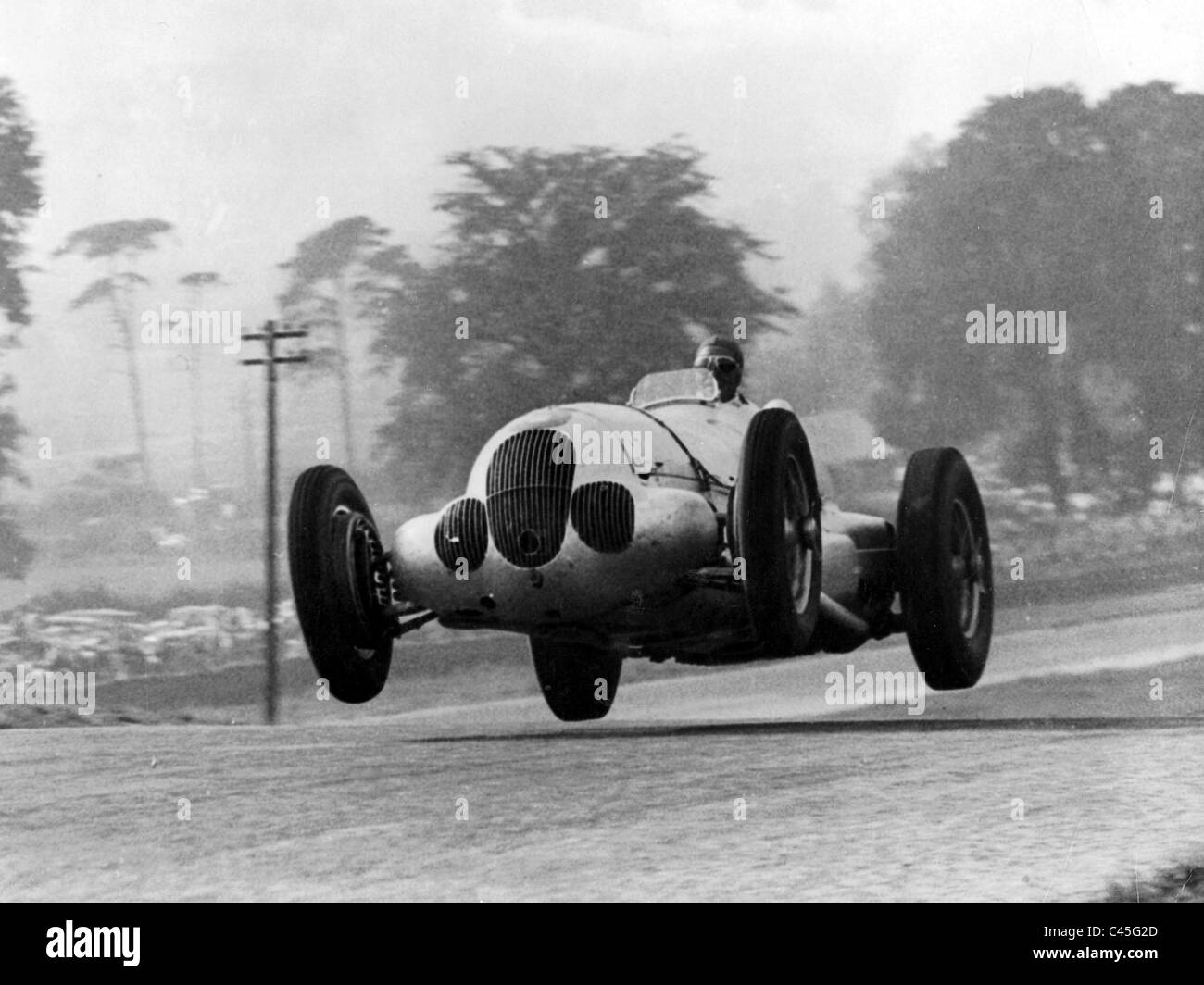 Manfred von Brauchitsch wird zweiter in Donington Grand Prix 1937 Stockfoto