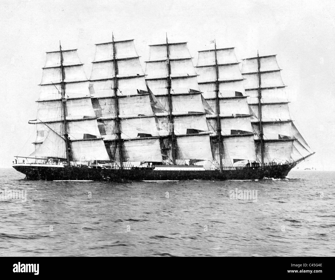 Die "Preussen" an der ersten Abfahrt, 1902 Stockfoto