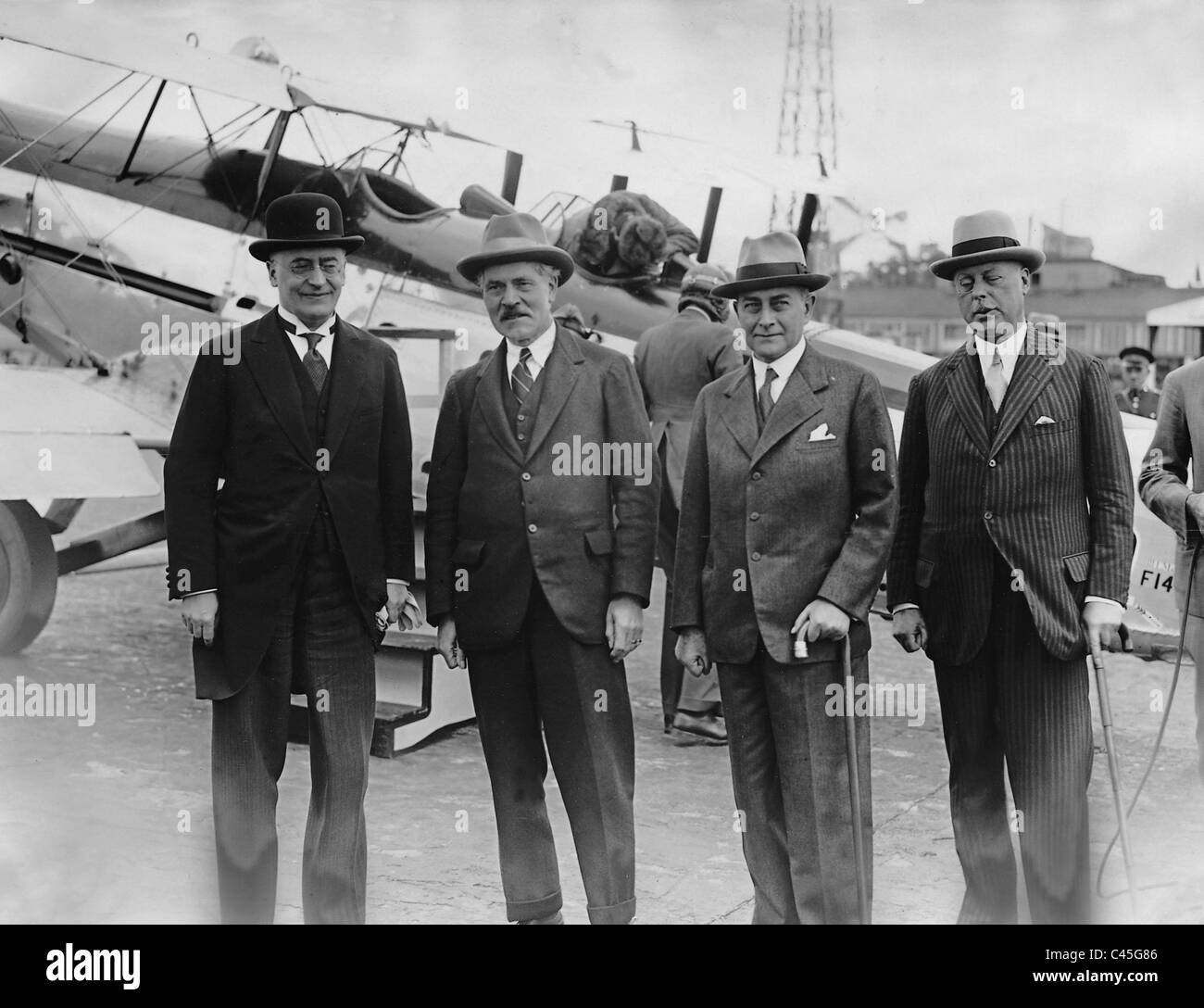 Heinrich Brüning, James Ramsay MacDonald und Julius Curtius, 1931 Stockfoto