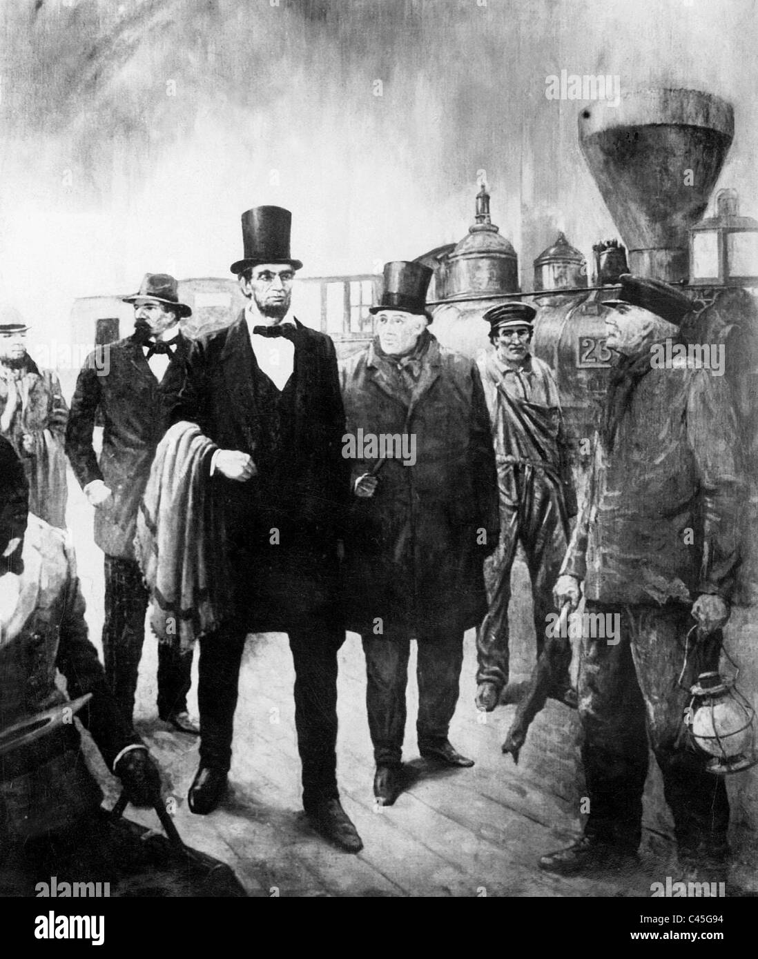 Abraham Lincoln, 1861 Stockfoto