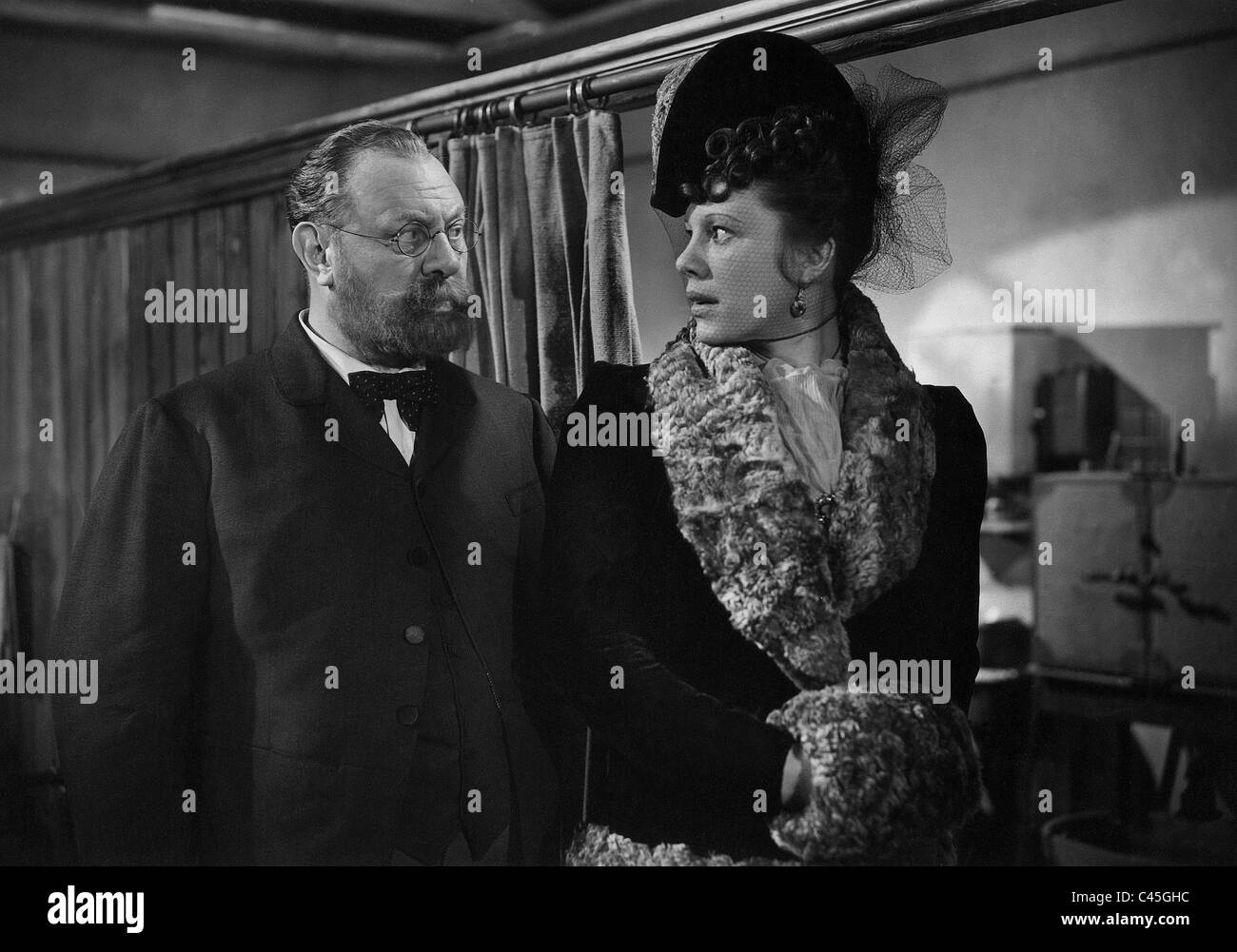 Emil Jannings und Elisabeth Flickenschildt in dem Film "Robert Koch", 1939 Stockfoto