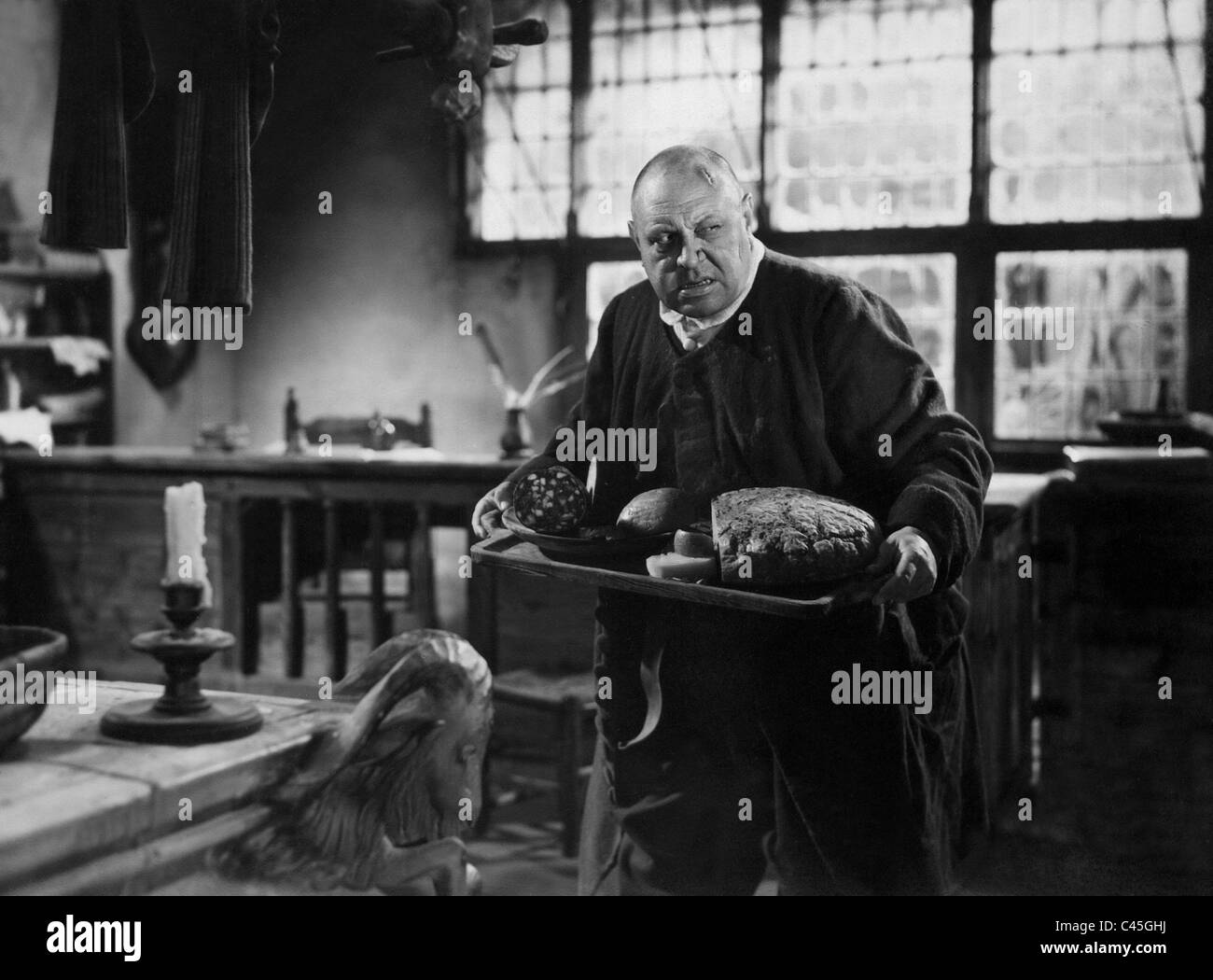 Charaktere In Der Zerbrochene Krug 1937 Emil Jannings in dem Film "Der zerbrochene Krug", 1937 Stockfotografie