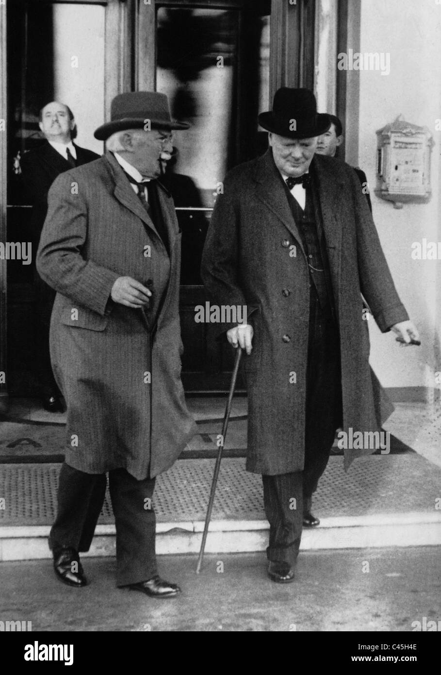 Lloyd George und Winston Churchill, 1940 Stockfoto