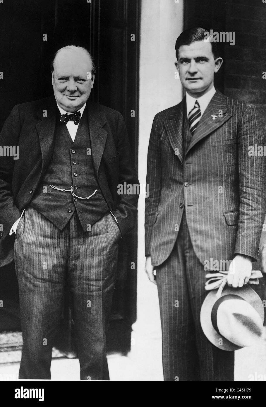 Winston Churchill und Ernst Bohle, 1937 Stockfoto