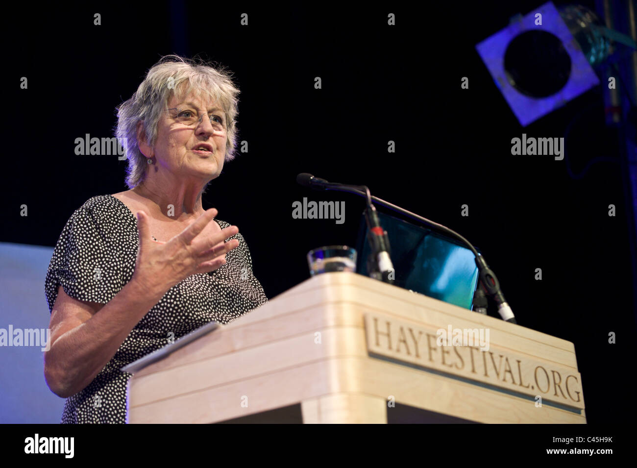 Germaine Greer Autor und Kritiker abgebildet bei Hay Festival 2011 Stockfoto