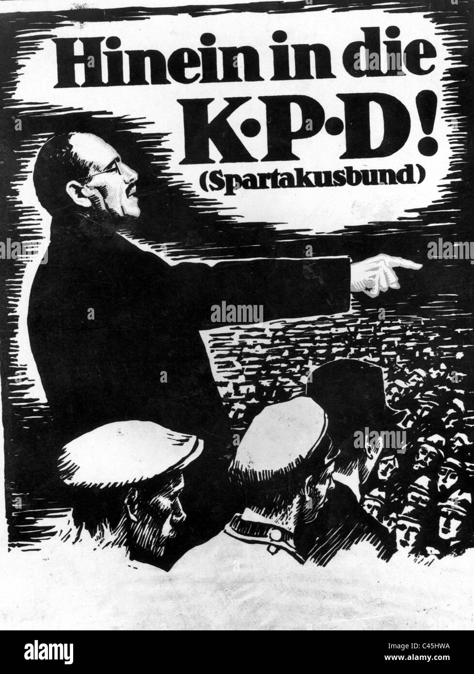 Plakat der KPD, 1919 Stockfoto