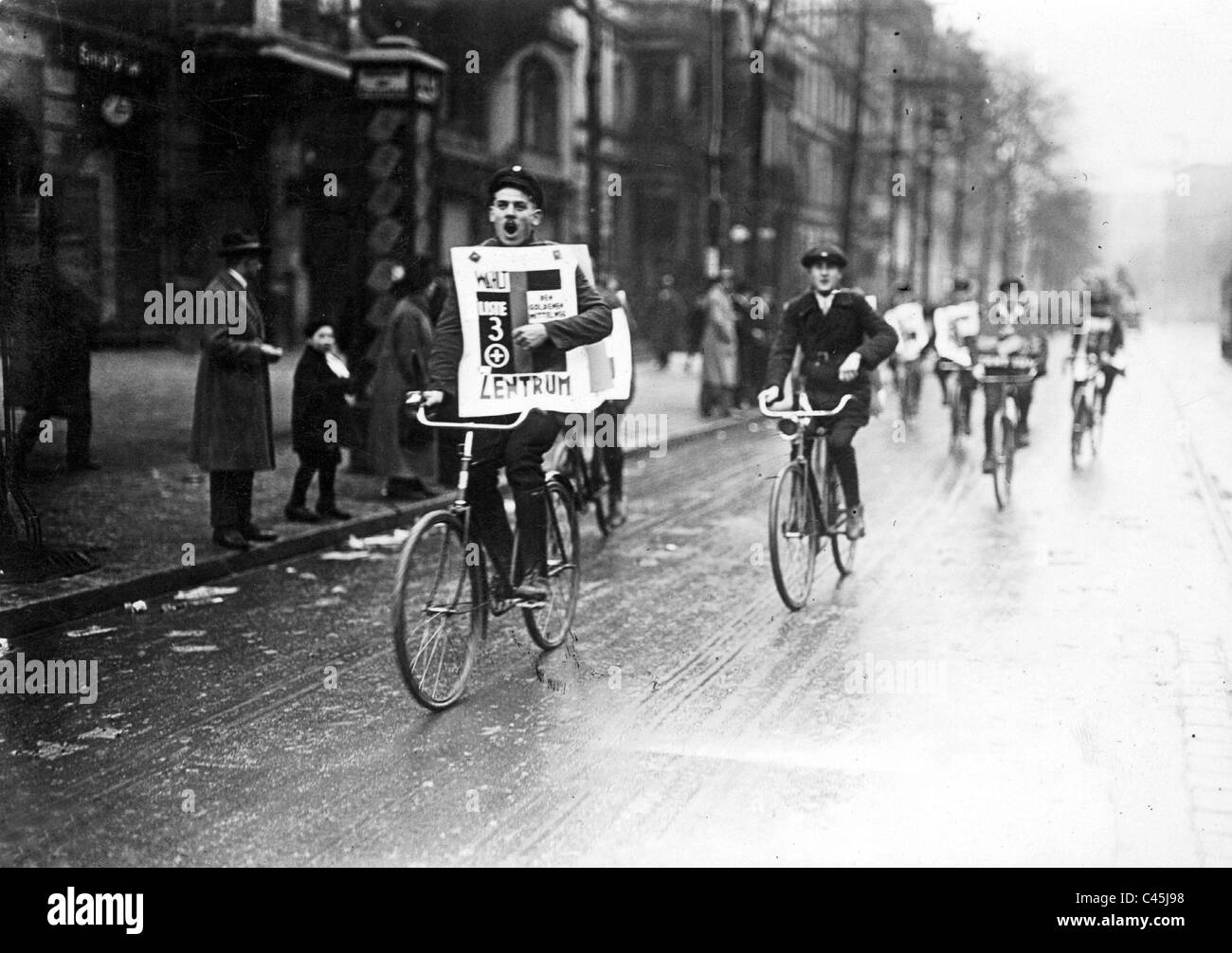 Wahlkampf des Zentrums vor der Reich-Wahl am 7. Dezember 1924 Stockfoto