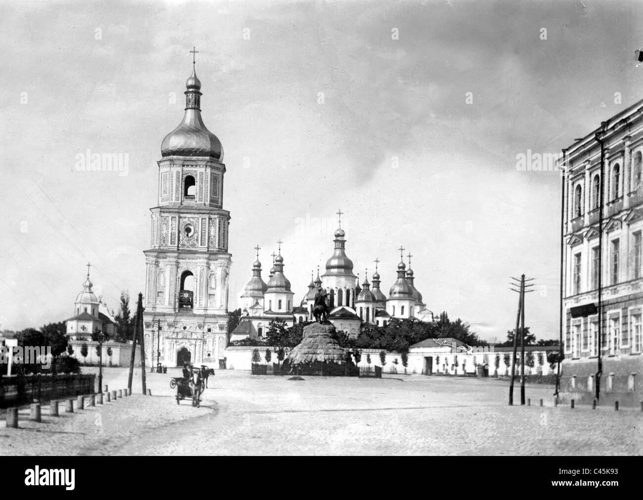 St. Sophia Kathedrale in Kiew, 1917 Stockfoto