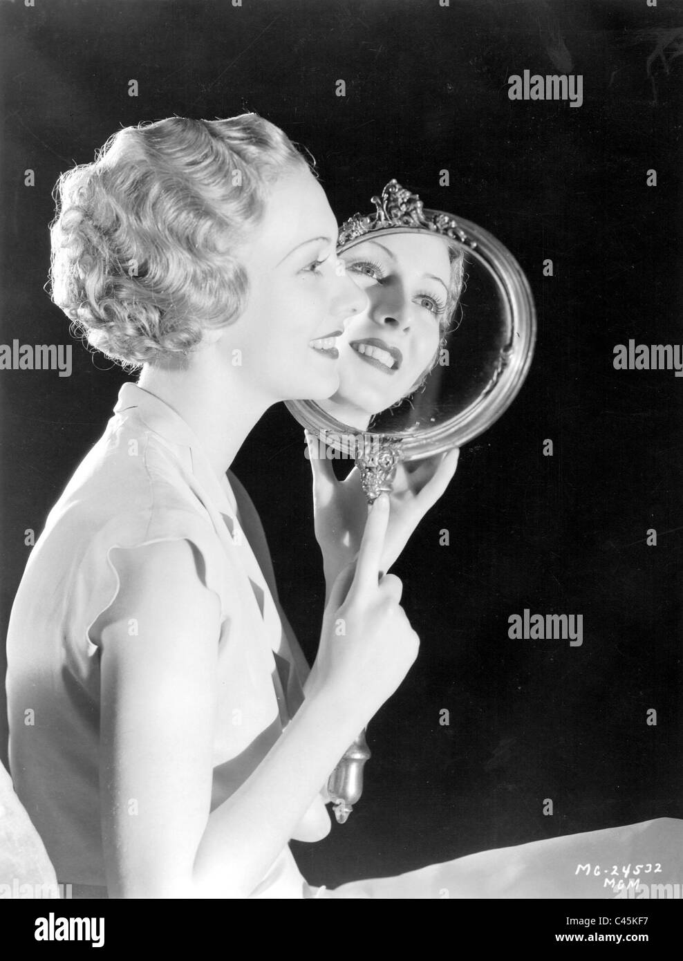 Frisuren aus dem Jahr 1932 Stockfoto